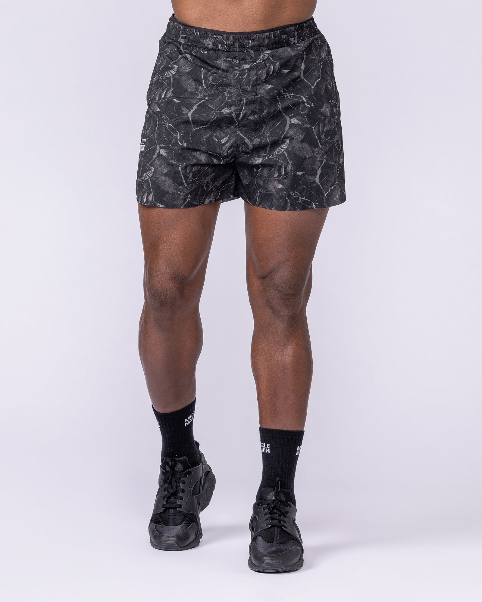 Compete 3" Run Shorts - Tree Camo Monochrome