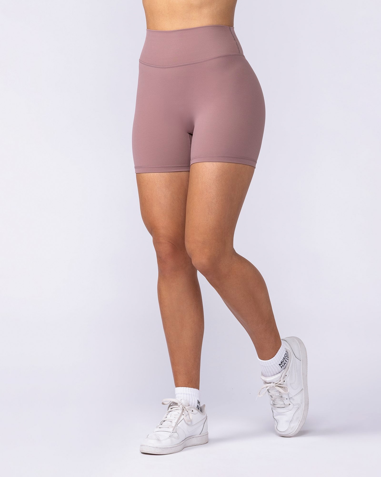 Liberty High Rise Midway Shorts - Mocha Berry
