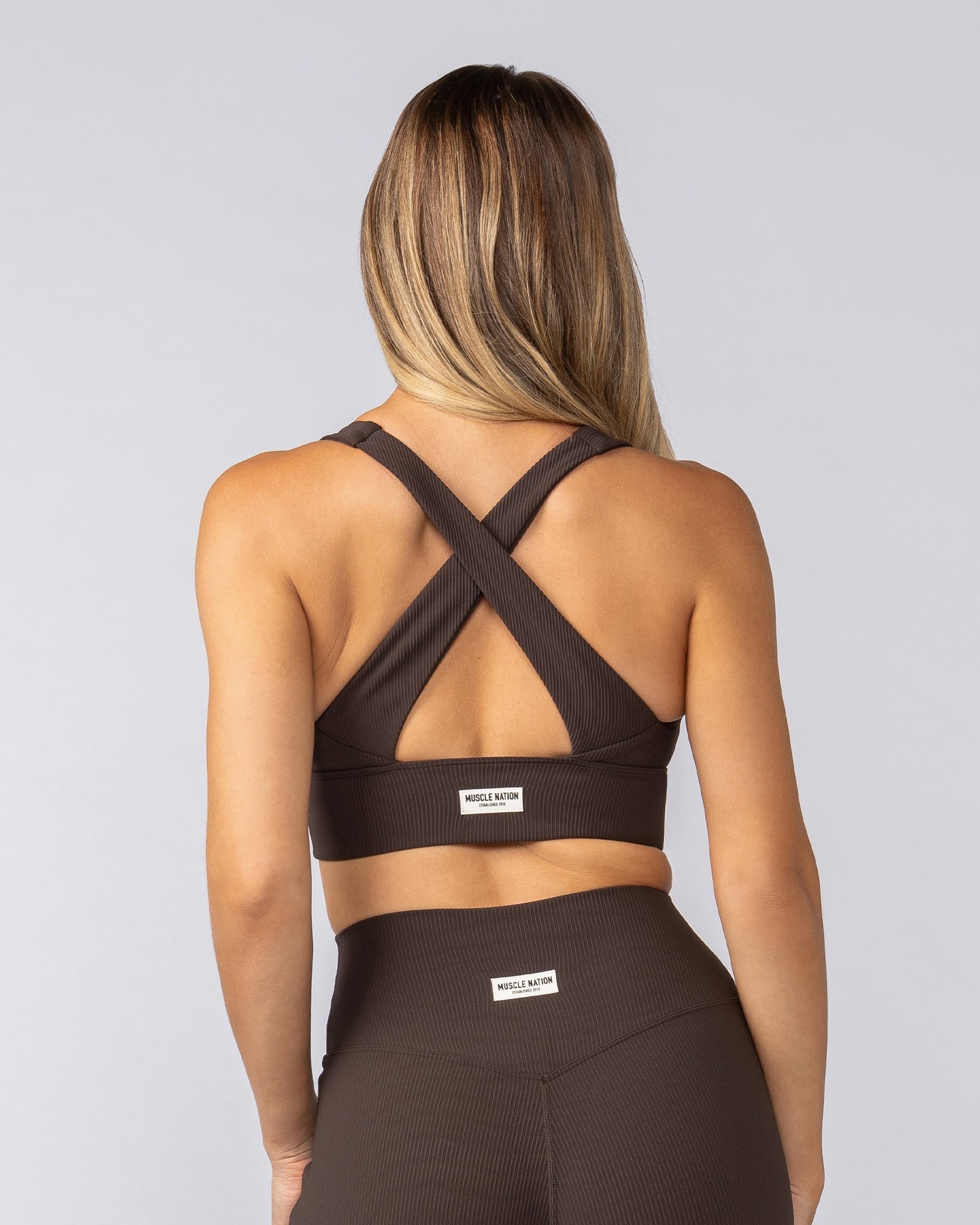 Lover Longline Rib Bra - Cocoa