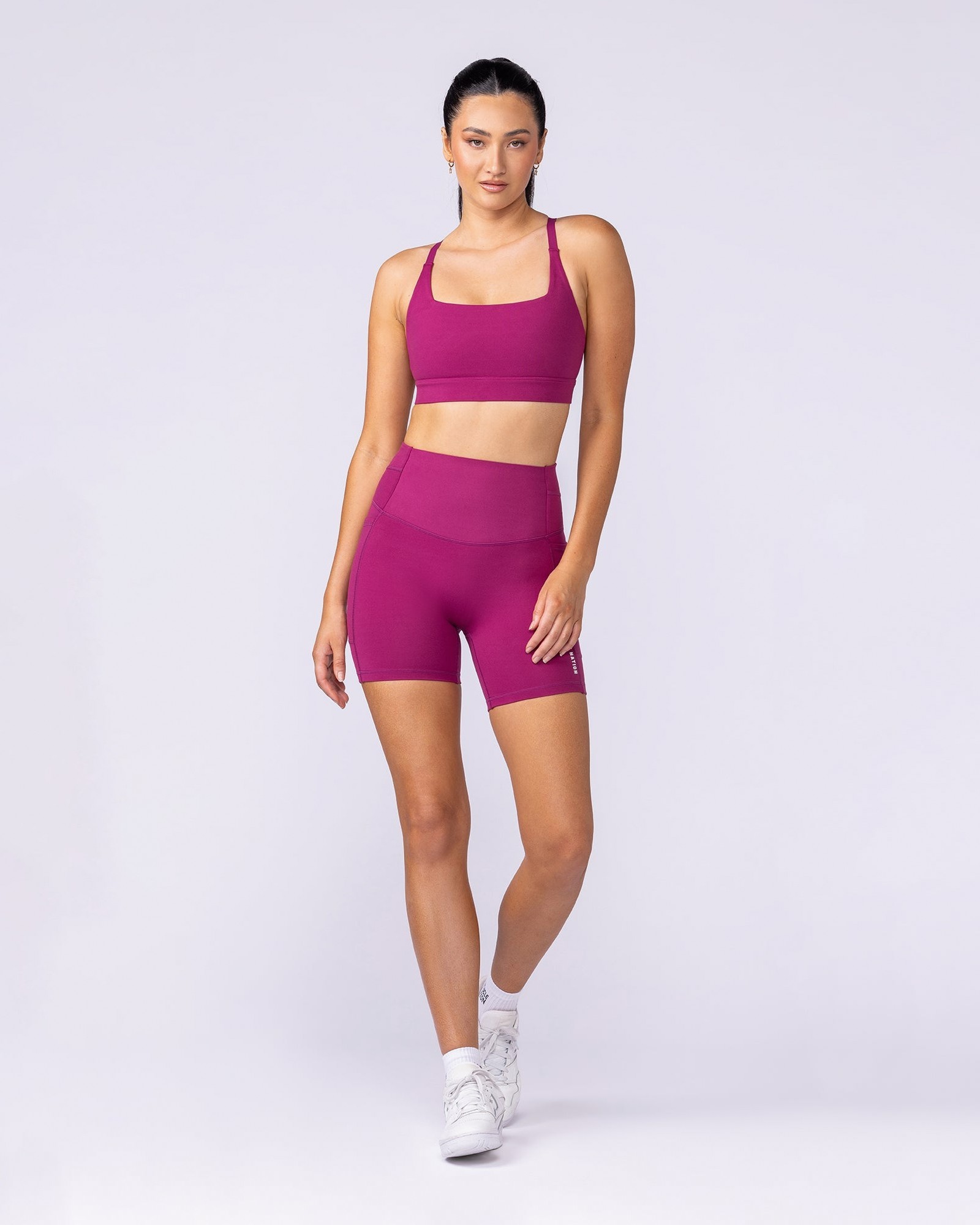Unrivalled Everyday Pocket Bike Shorts - Raspberry Quartz