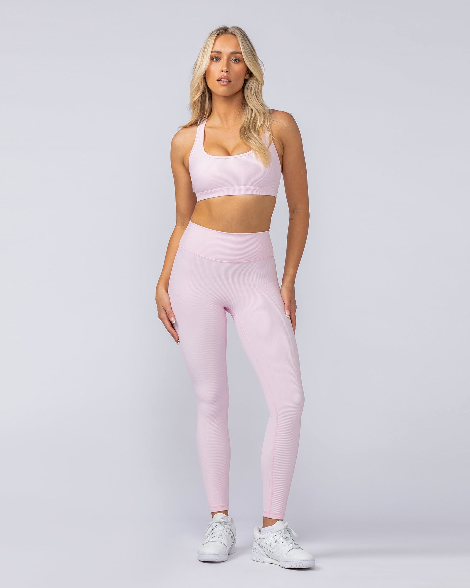 Drew Rib Bra - Baby Pink