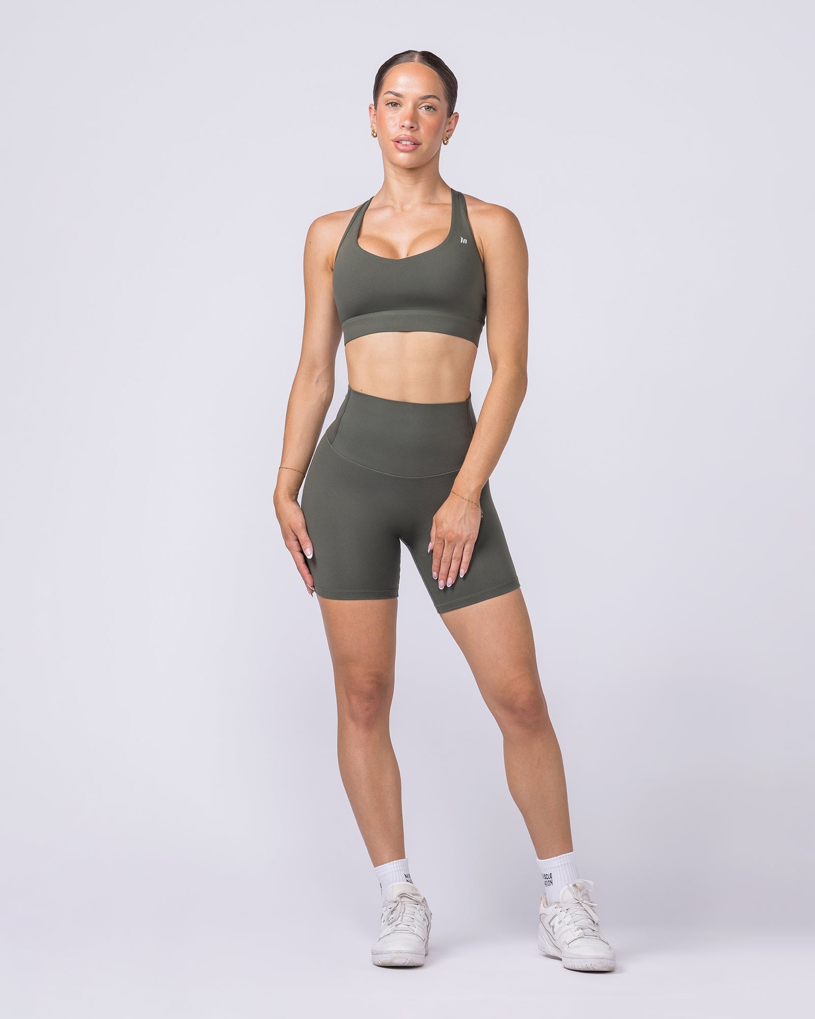 Unrivalled Bare Bike Shorts - Eucalyptus