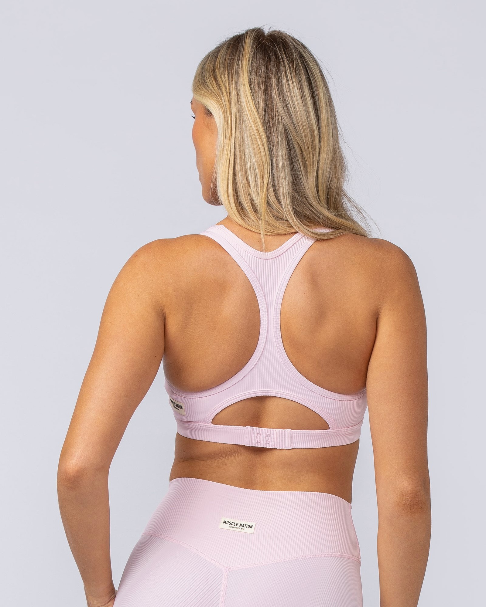 Drew Rib Bra - Baby Pink