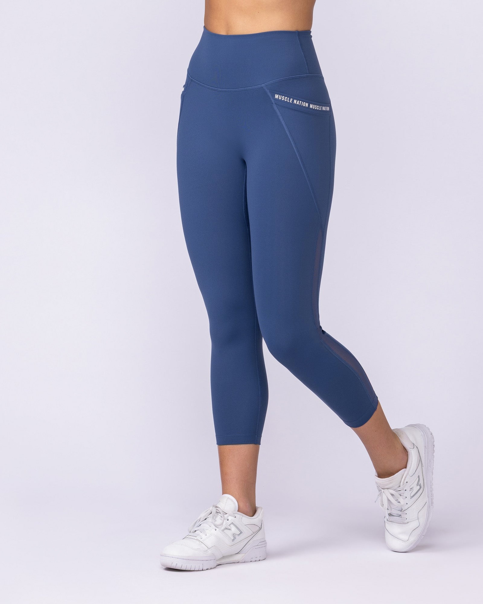 Illusion Signature Pocket 7/8 Leggings - Atlantis