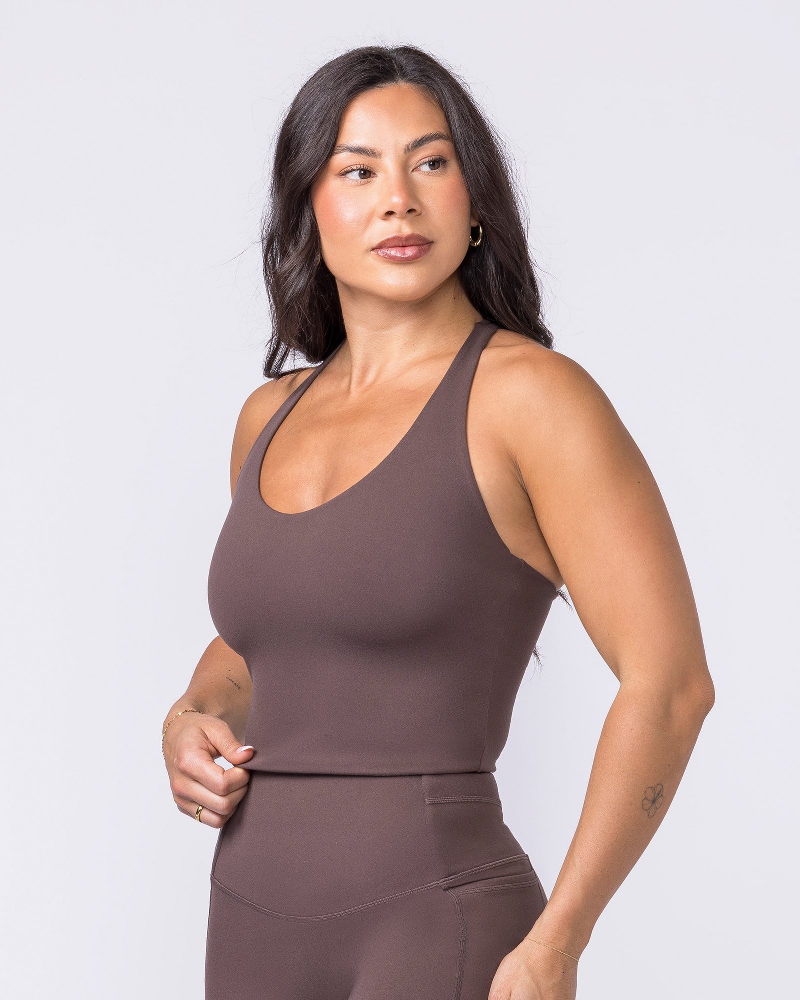 Everyday Form Cropped Tank - Cola