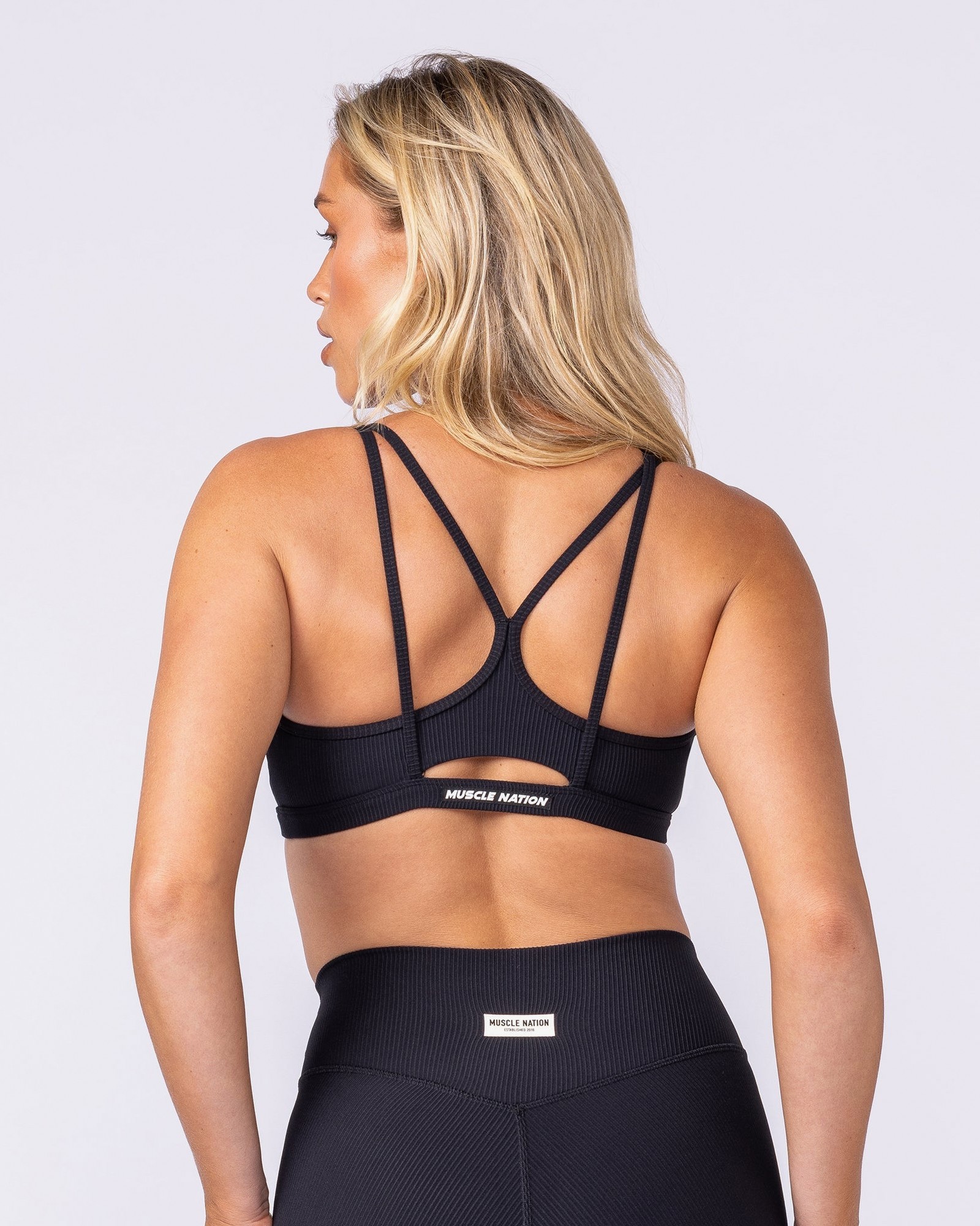 Pace It Rib Bra - Black