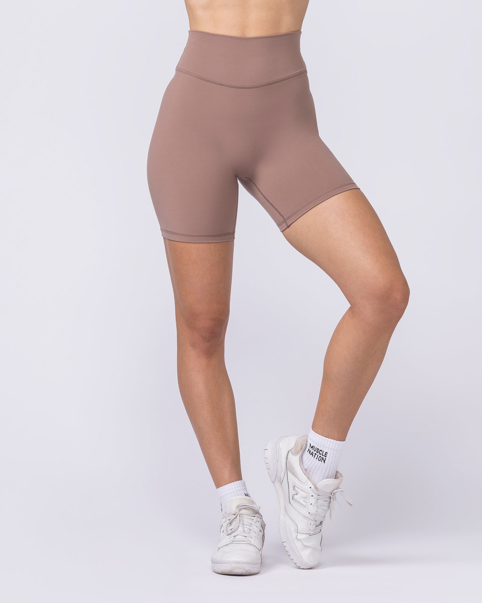 Liberty High Rise Bike Shorts - Cookie
