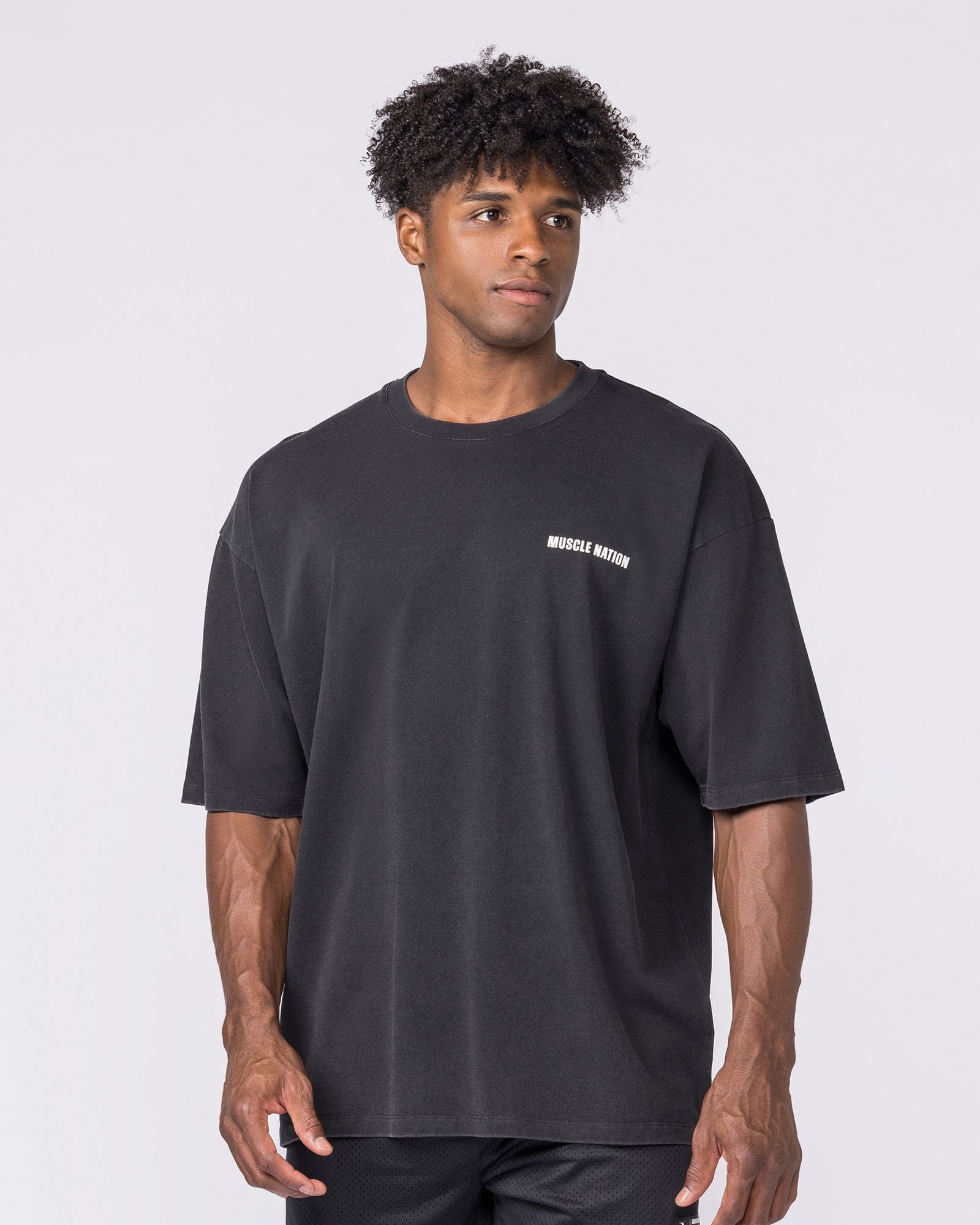 Essential Oversized Vintage Tee - Washed Black