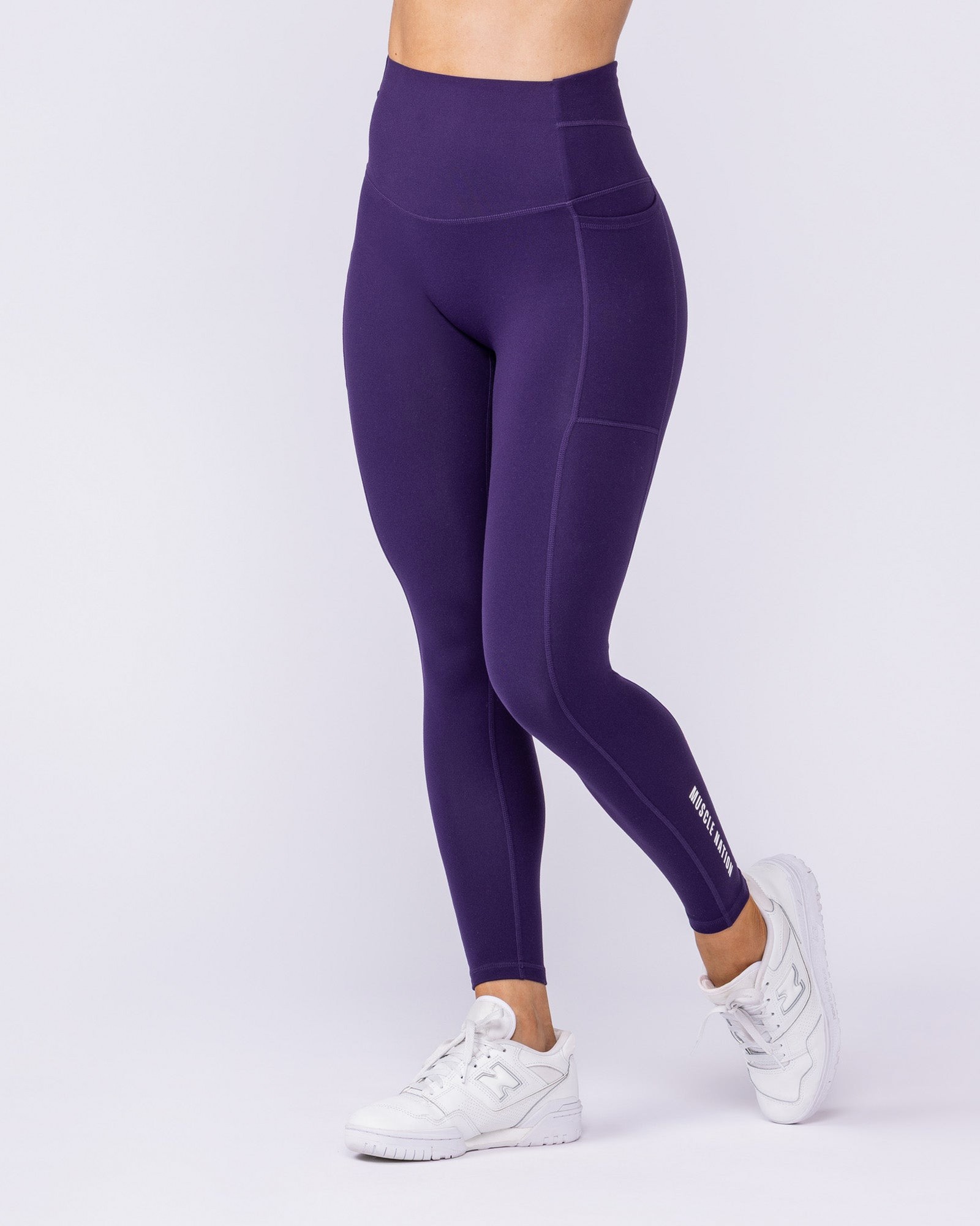 Unrivalled Everyday Pocket Ankle Leggings - Dark Purple