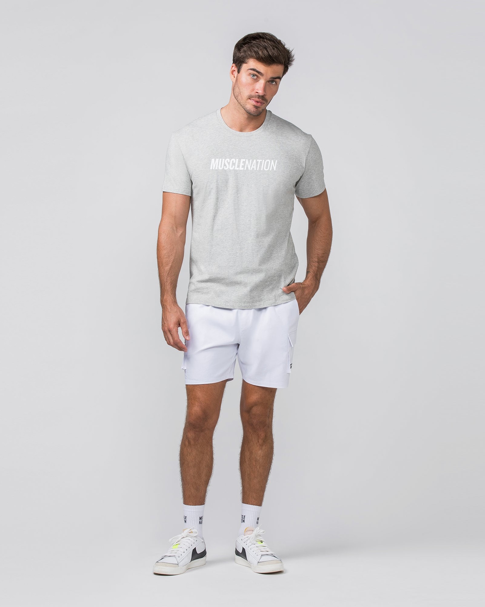 Daily Cargo 5" Shorts - White