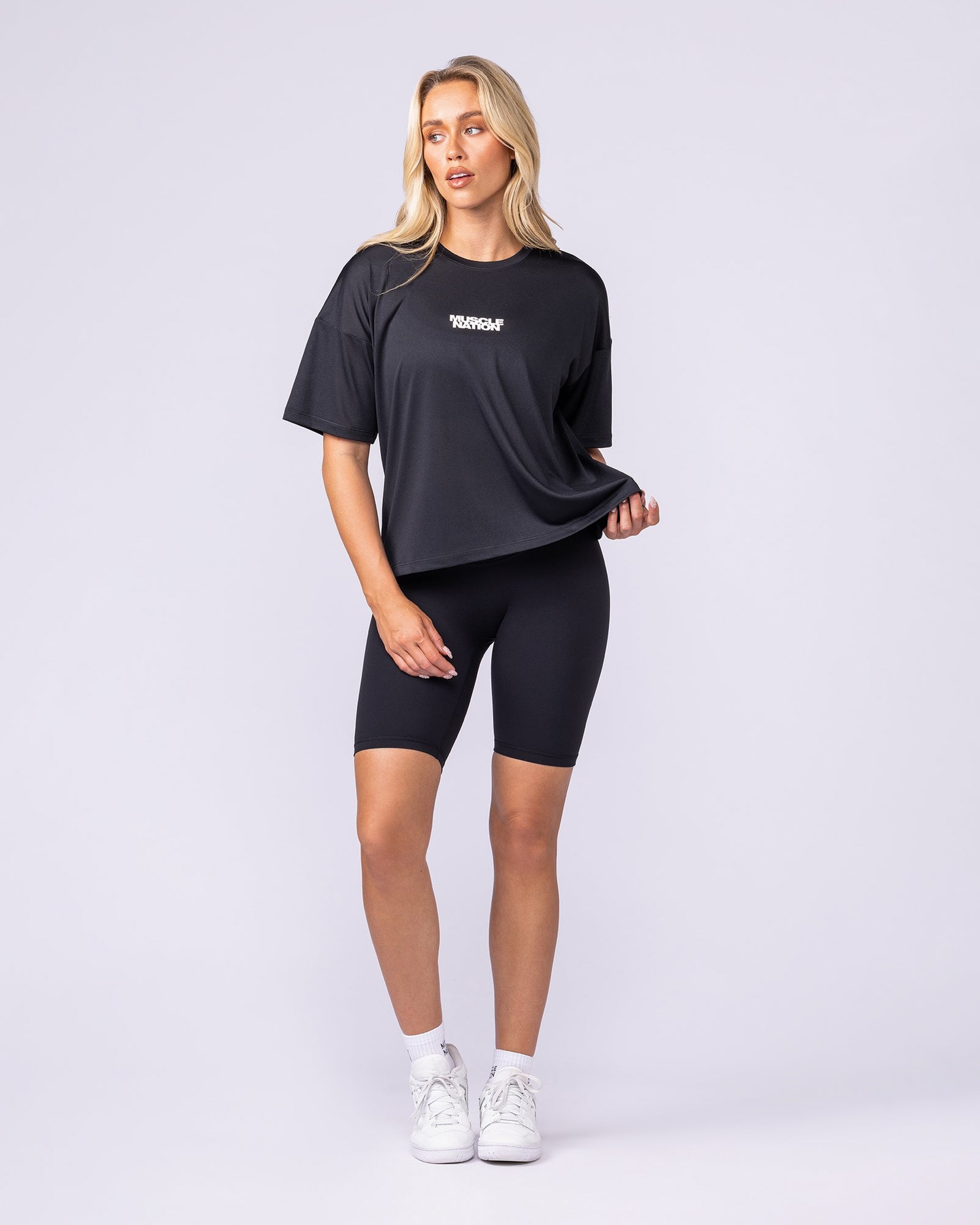 Boxy Training Tee - Black