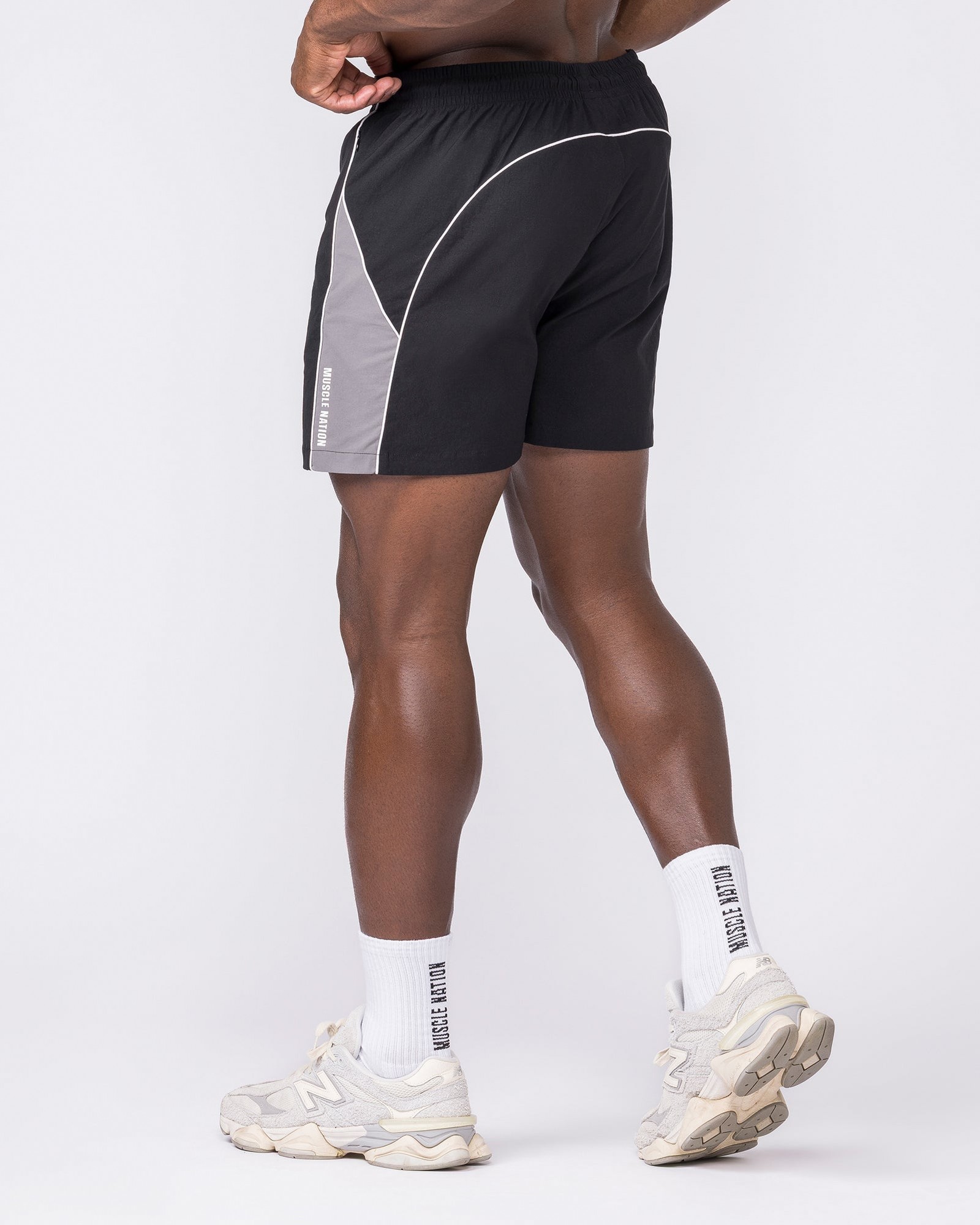 Command Windbreaker Shorts - Black