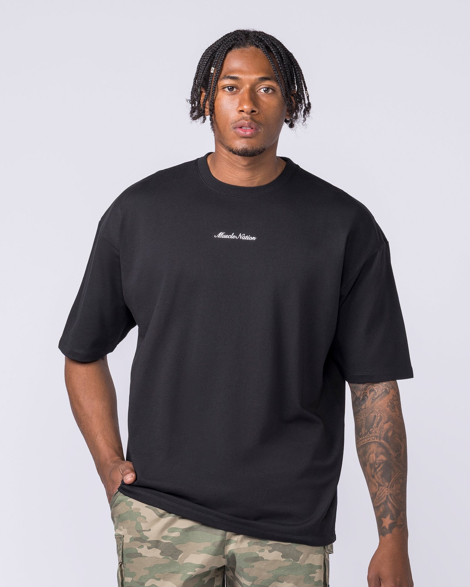 MN Loopback Oversized Tee - Black
