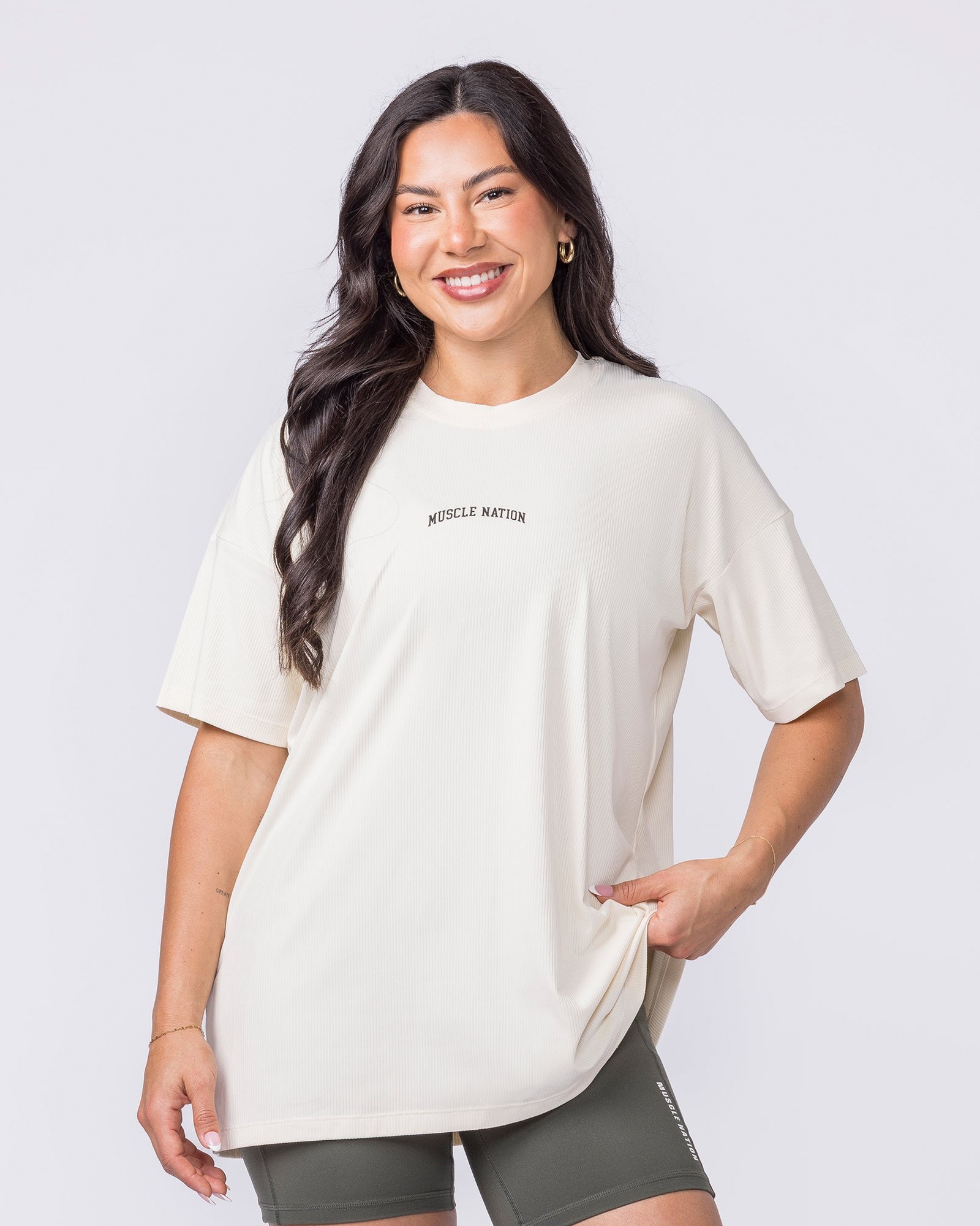 Relaxed Rib Training Tee - Dew