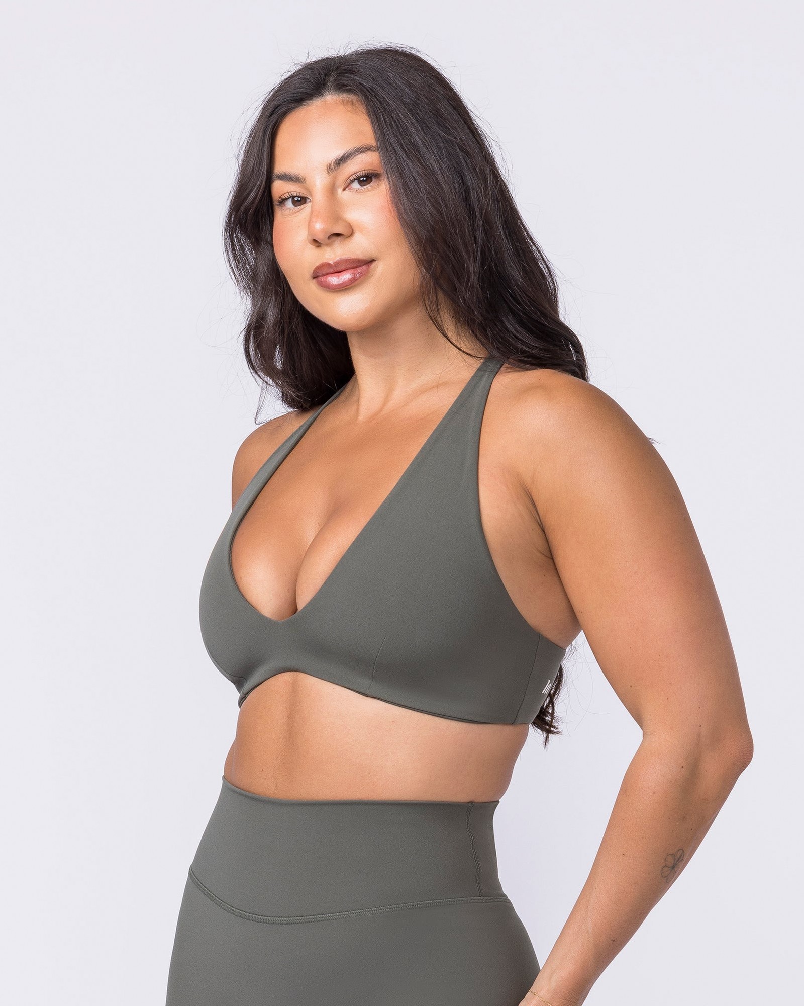 Liberty Lustre Bralette - Eucalyptus