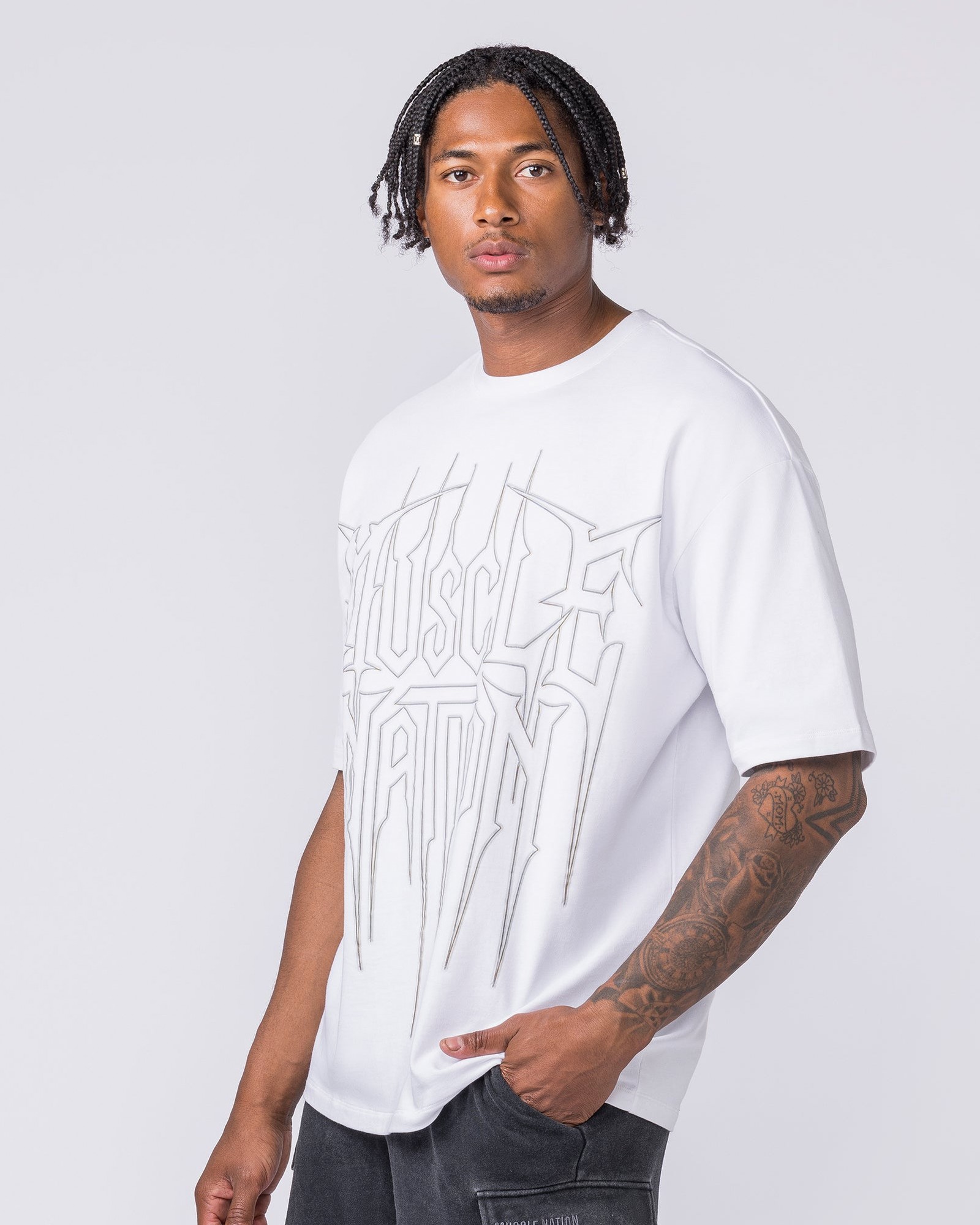 Metalcore Oversized Tee - White