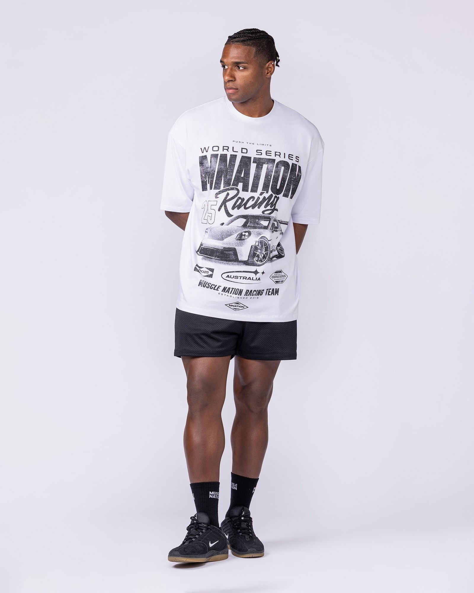 Push The Limits Oversized Tee - White