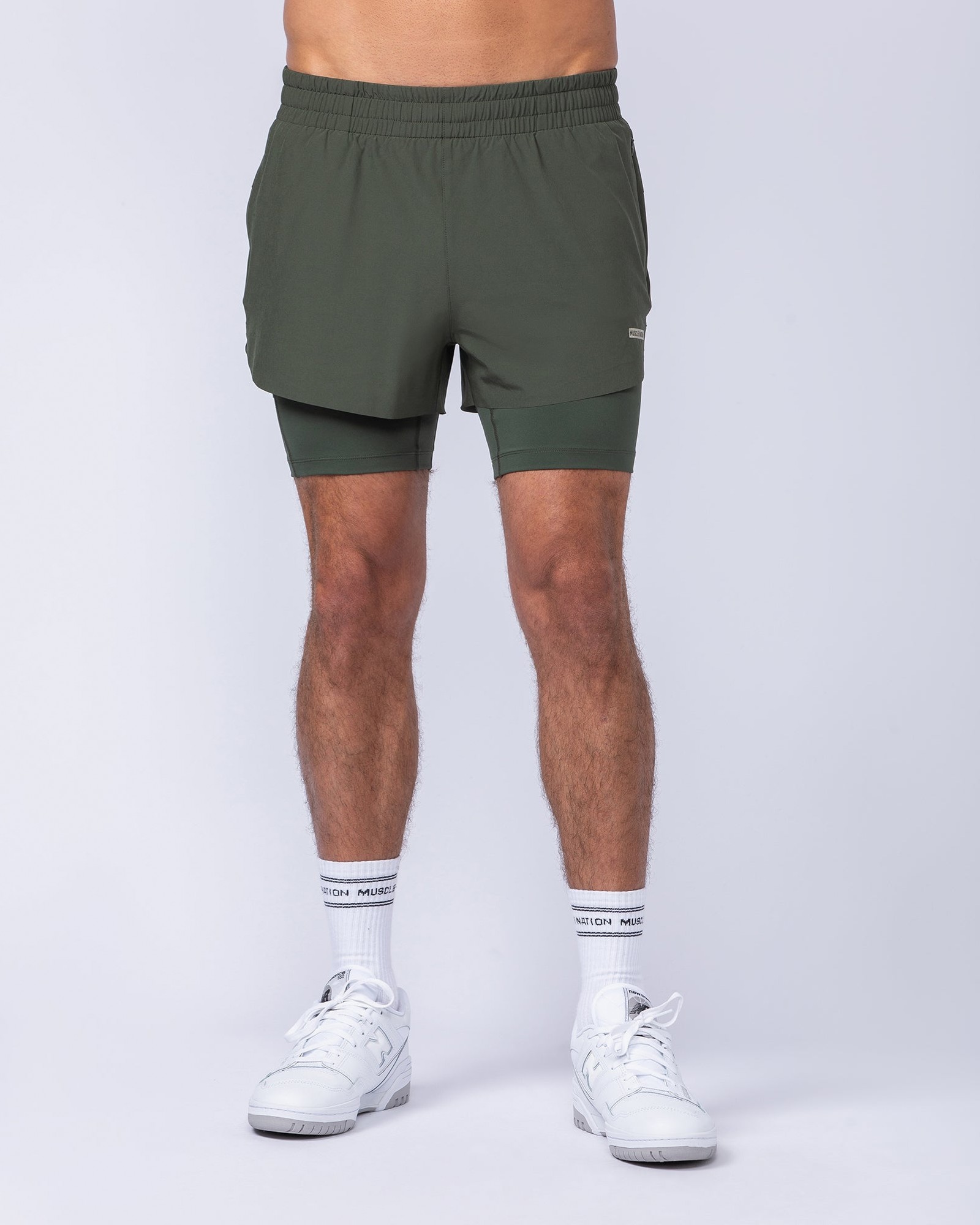 Hybrid 3" Shorts - Dark Khaki