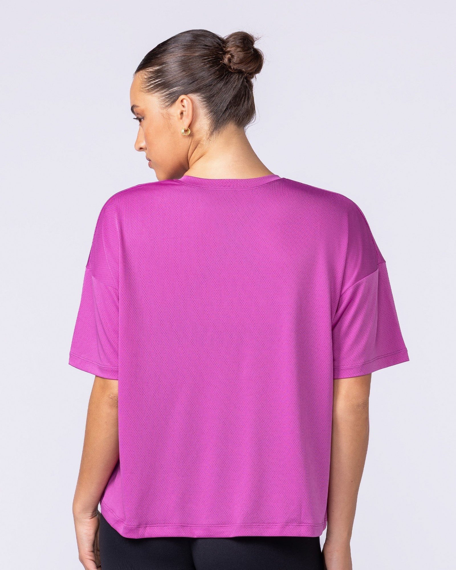 Boxy Training Tee - Radiant Orchid
