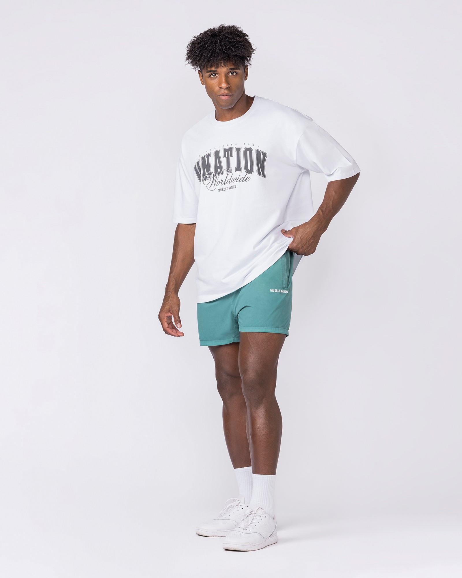 Essential Vintage 3.5" Active Shorts - Washed Leaf