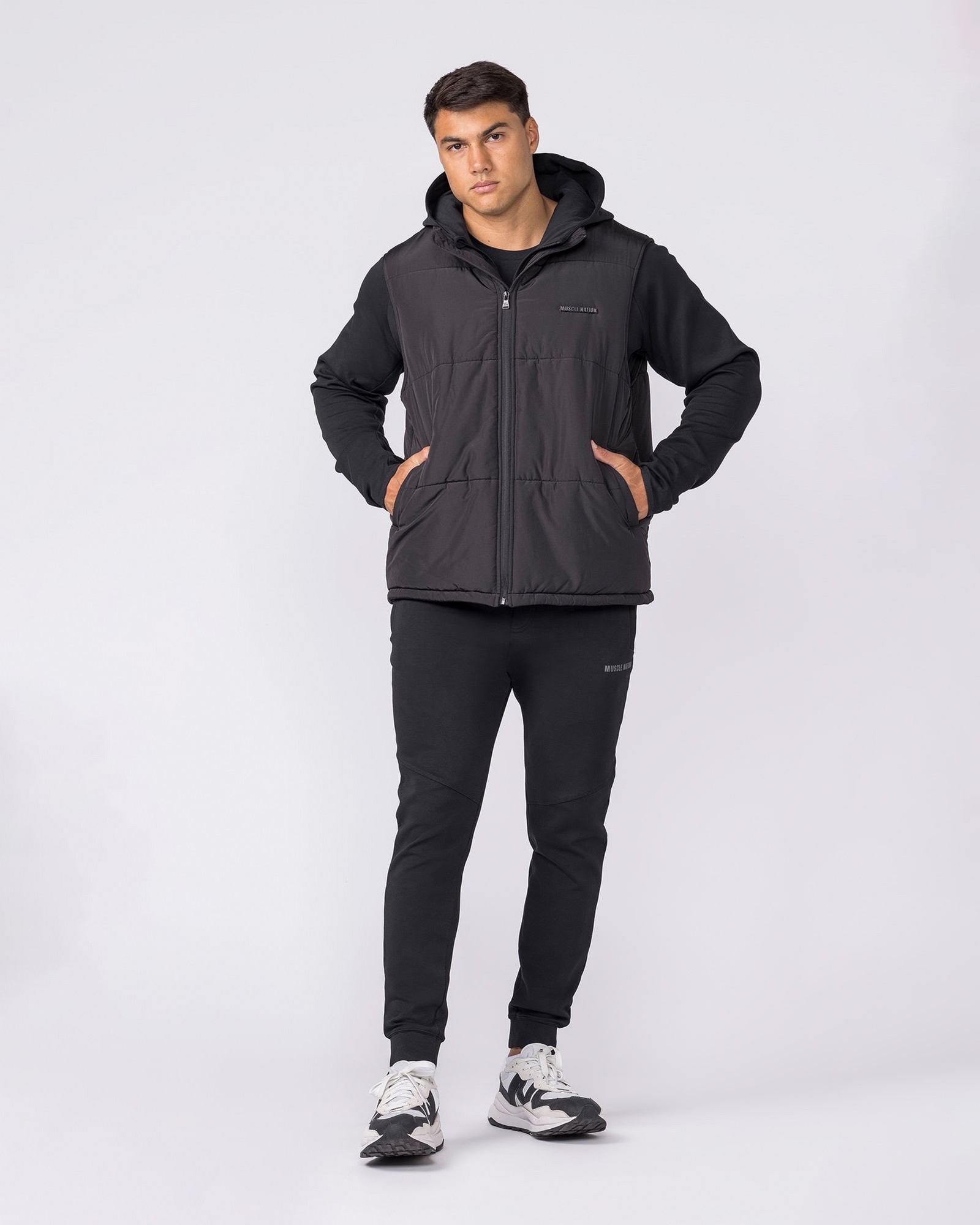 Essential Puffer Vest - Black