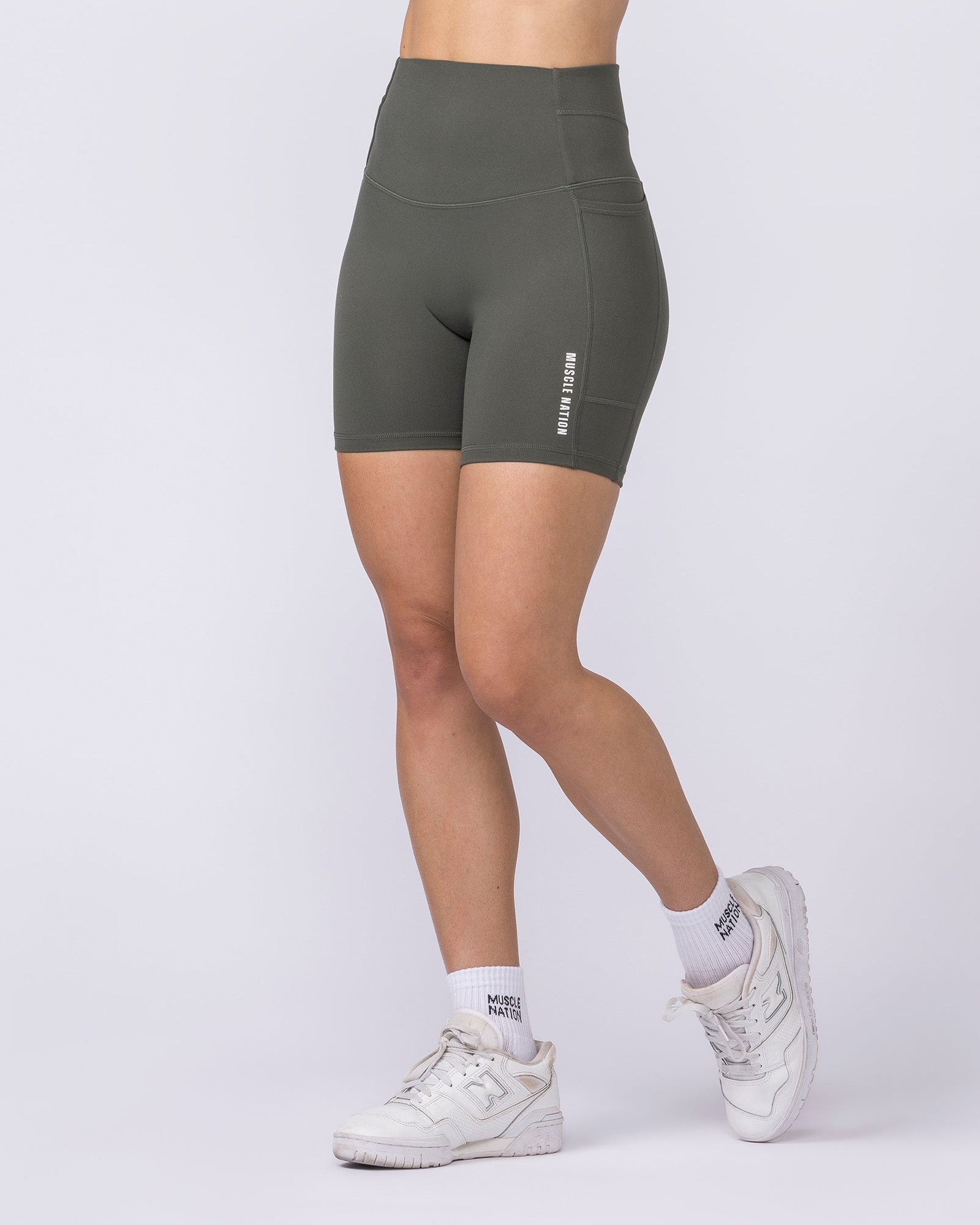 Unrivalled Everyday Pocket Bike Shorts - Eucalyptus