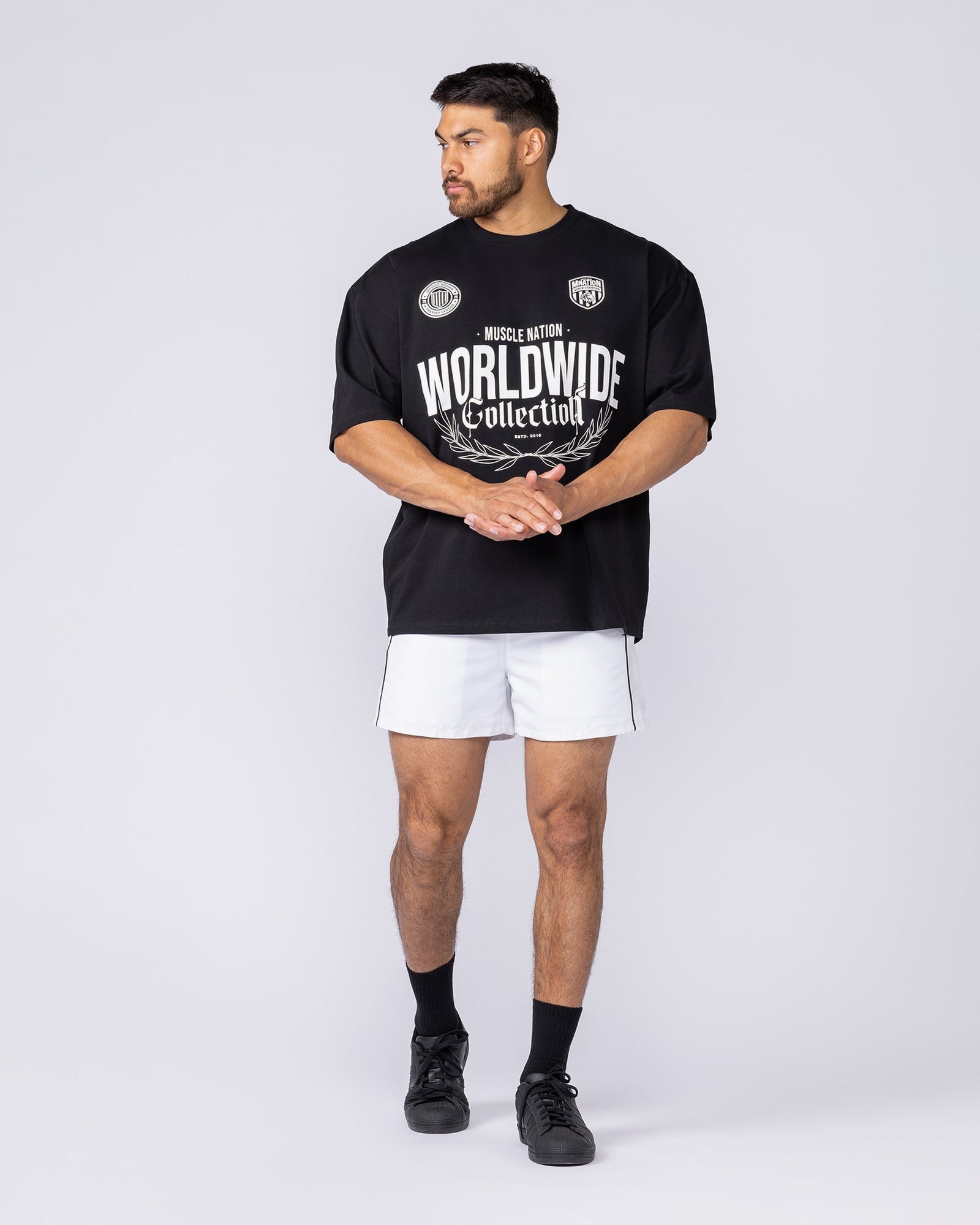 Worldwide Collection Oversized Tee - Black