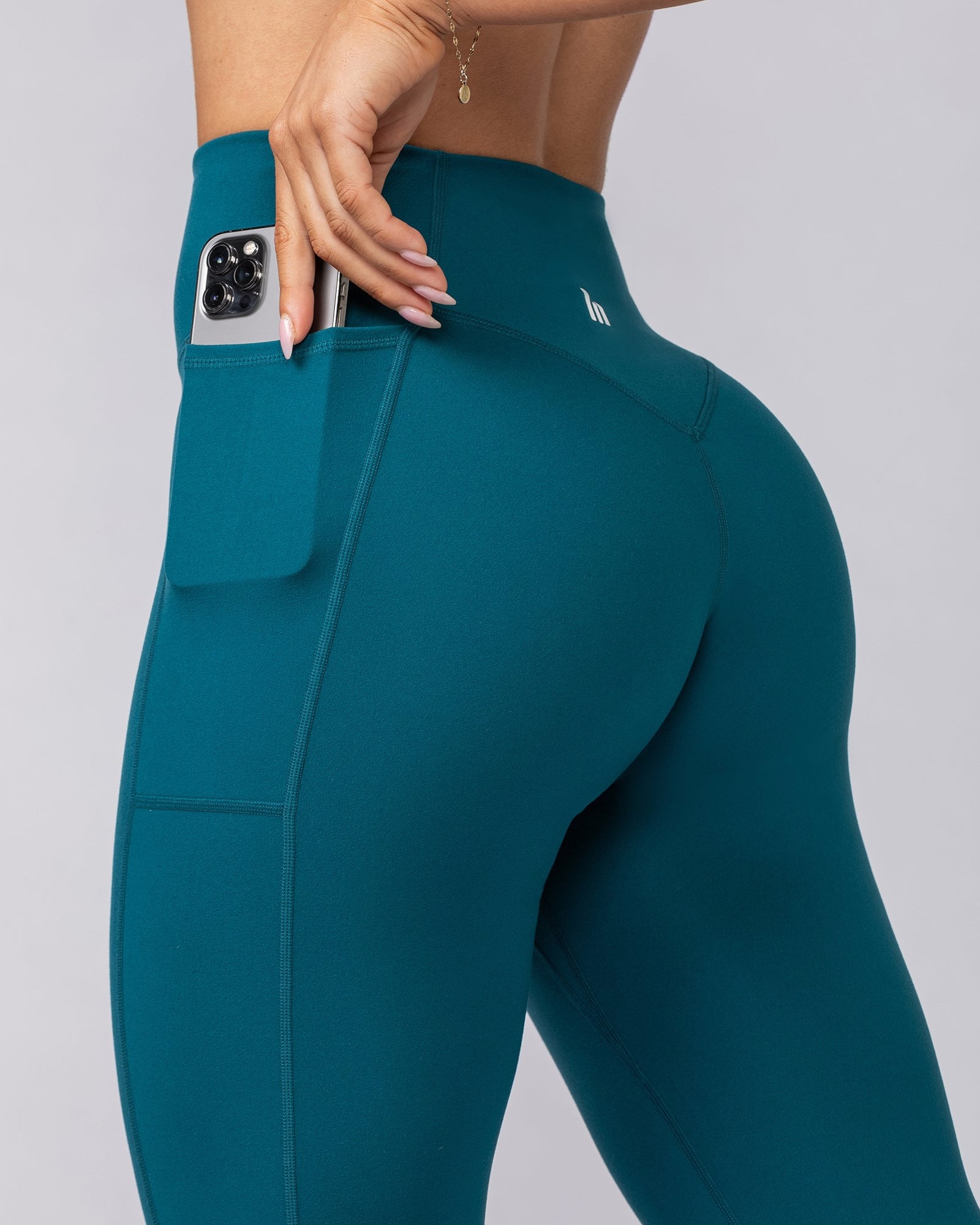 Everyday Pocket Ankle Length Leggings - Deep Teal