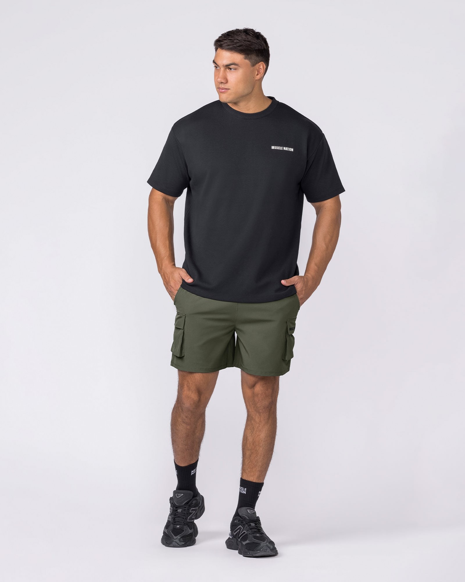 Active Cargo 5" Shorts - Dark Khaki