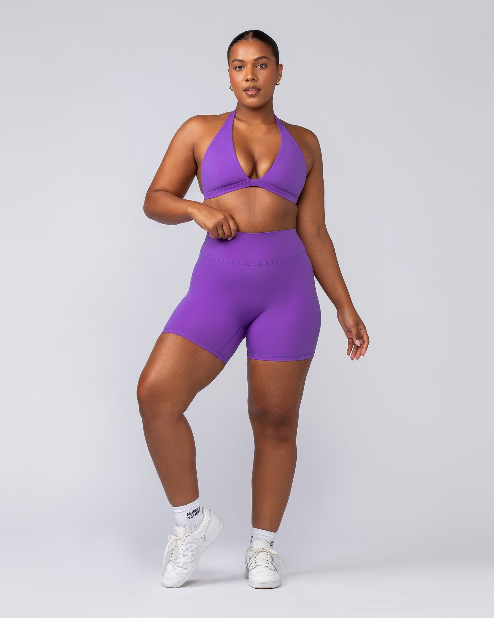 Liberty High Rise Bike Shorts - Viola