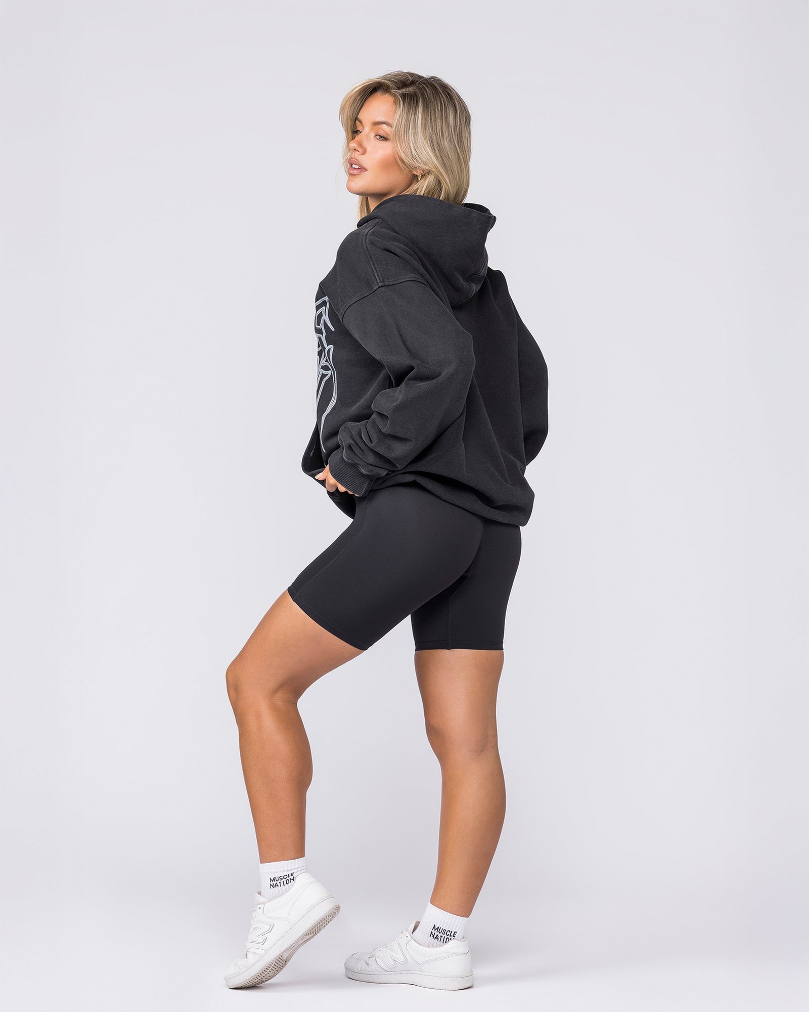 Metalcore Vintage Hoodie - Washed Black