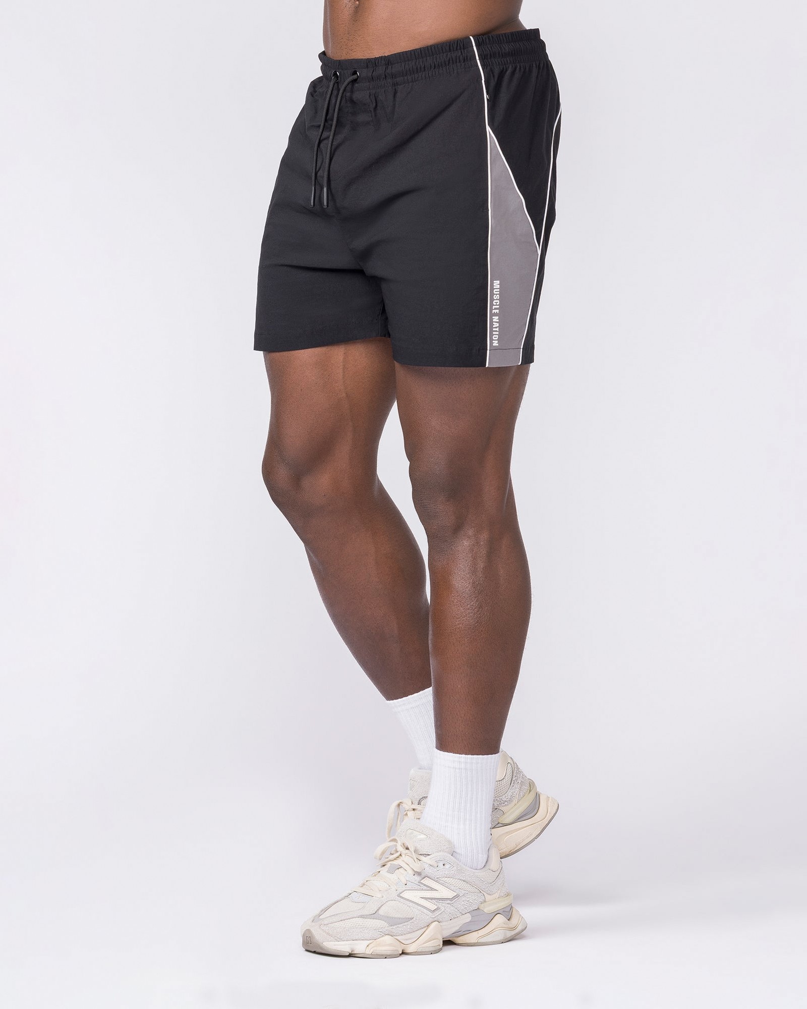 Command Windbreaker Shorts - Black