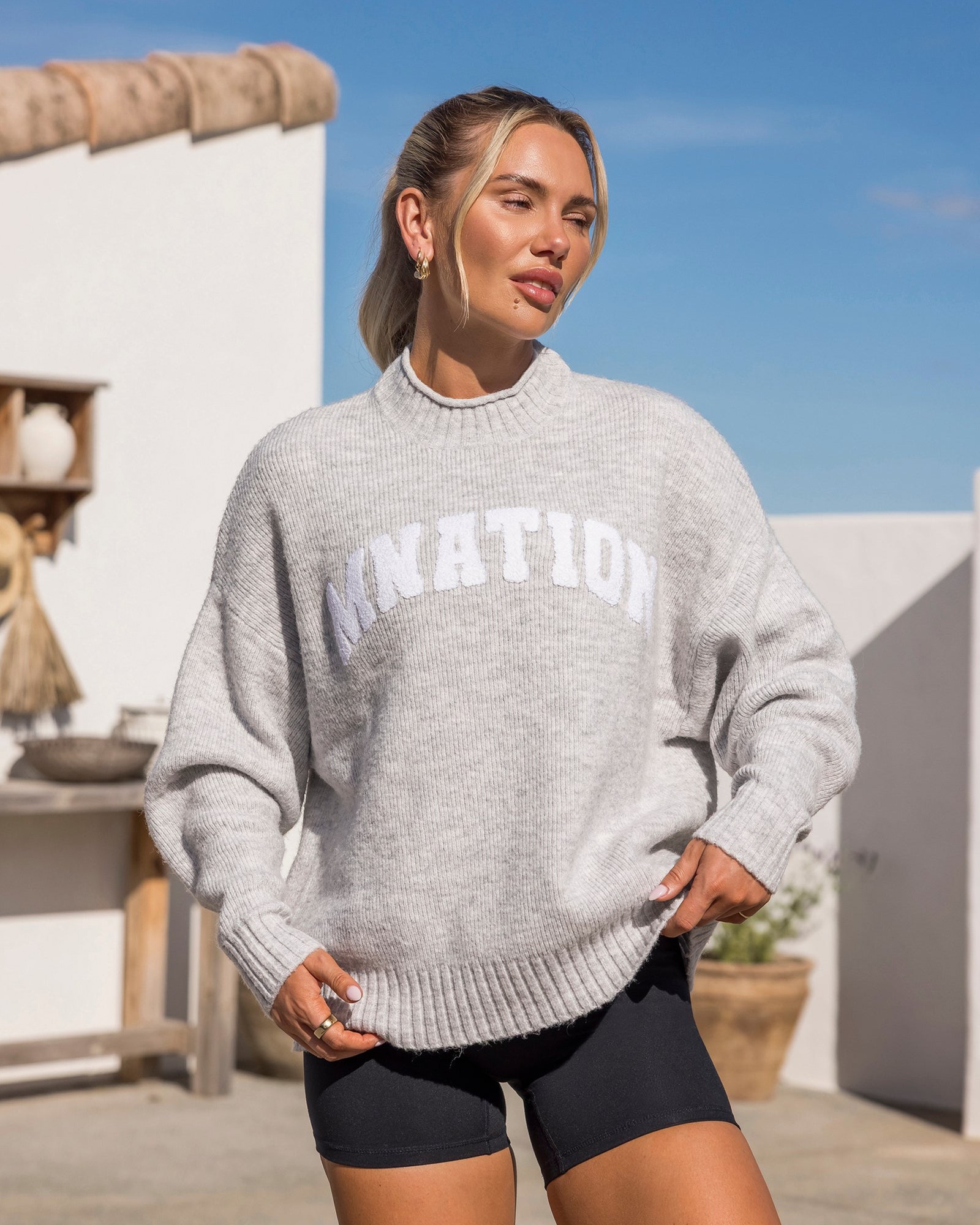 Sorority Knit - Snow Grey Marl