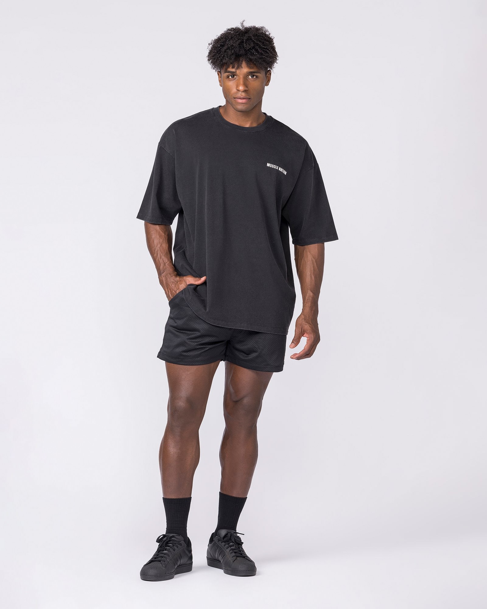 Essential Oversized Vintage Tee - Washed Black