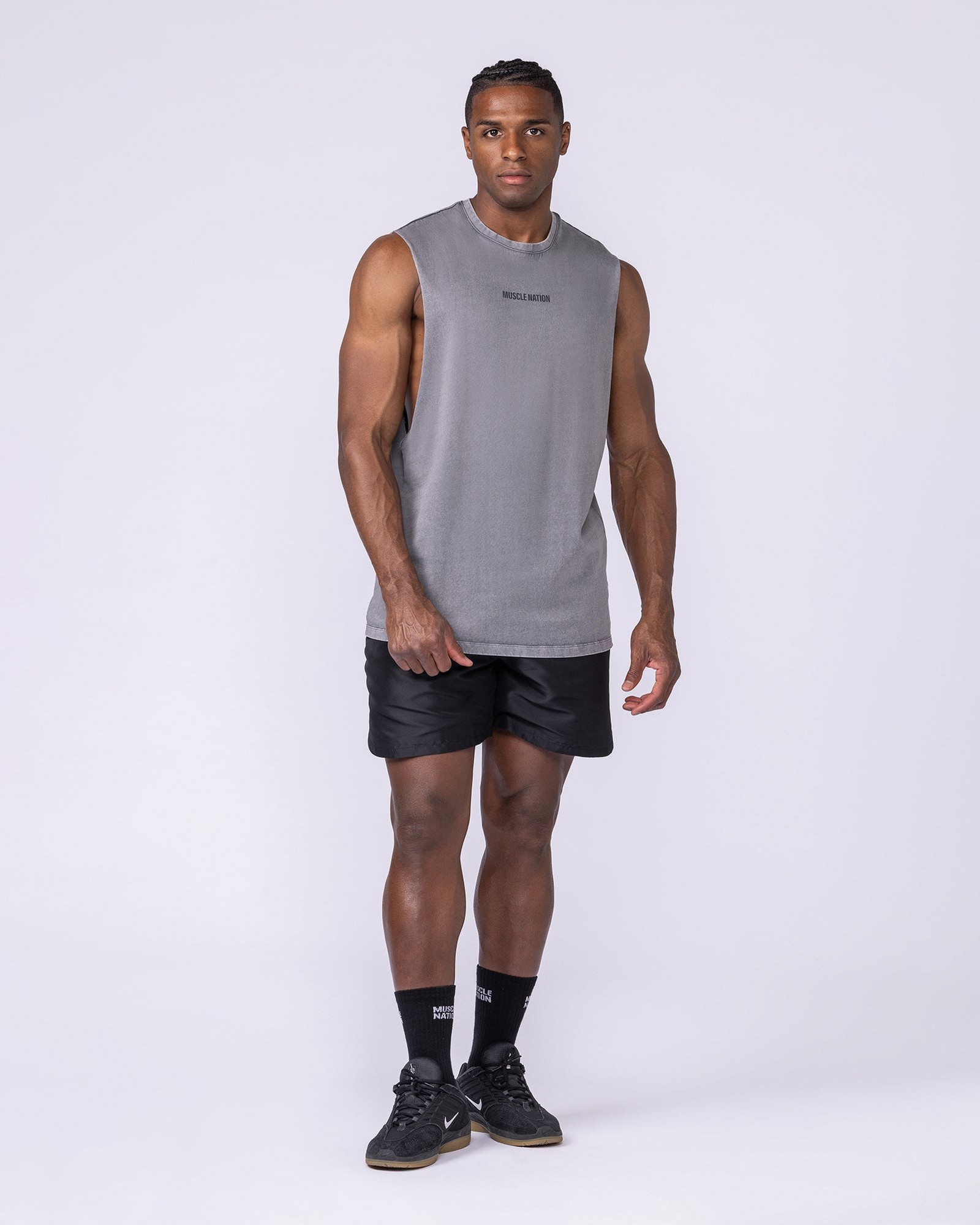 Vintage Training Drop Arm Tank - Washed Tornado