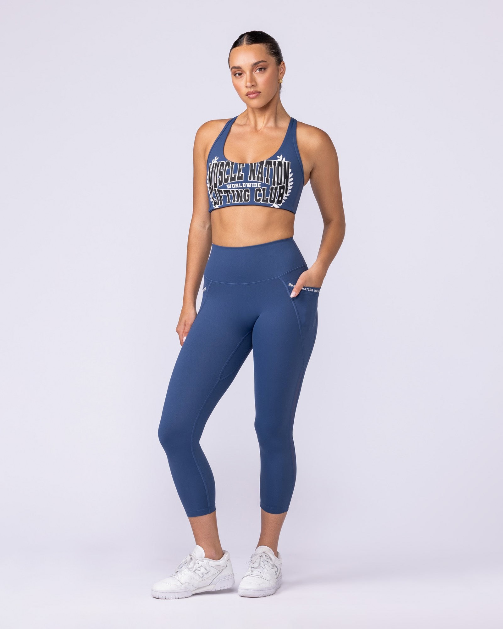 Illusion Signature Pocket 7/8 Leggings - Atlantis