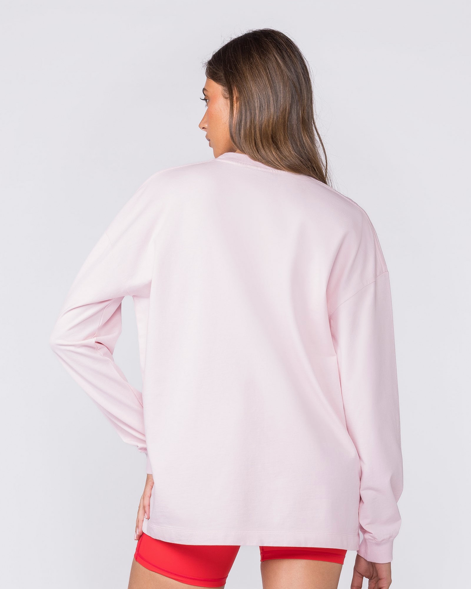 United Loopback Oversized Long Sleeve Top - Babydoll