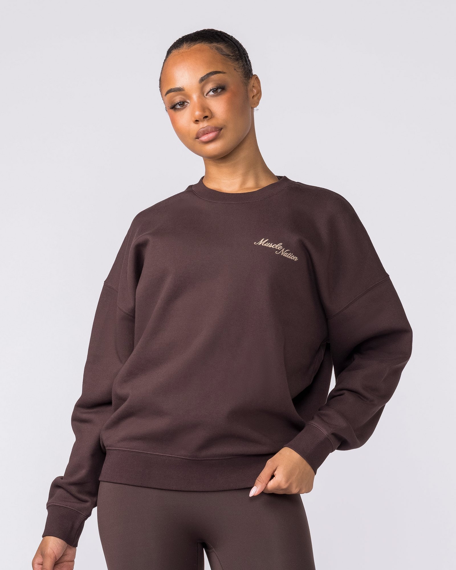 Collective Boxy Pullover - Cocoa