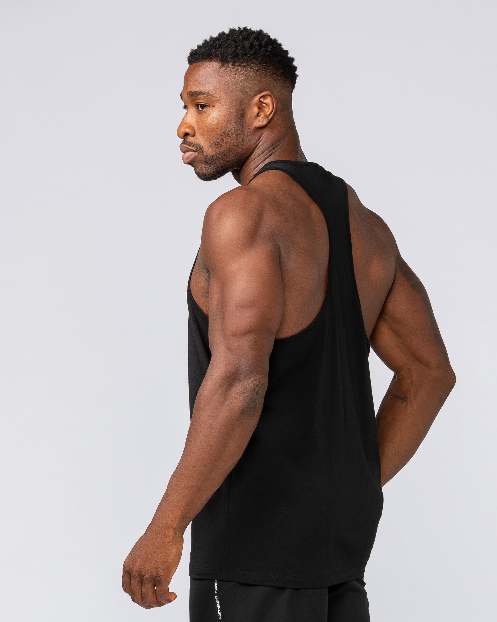 Infinite Y Back Singlet - Black