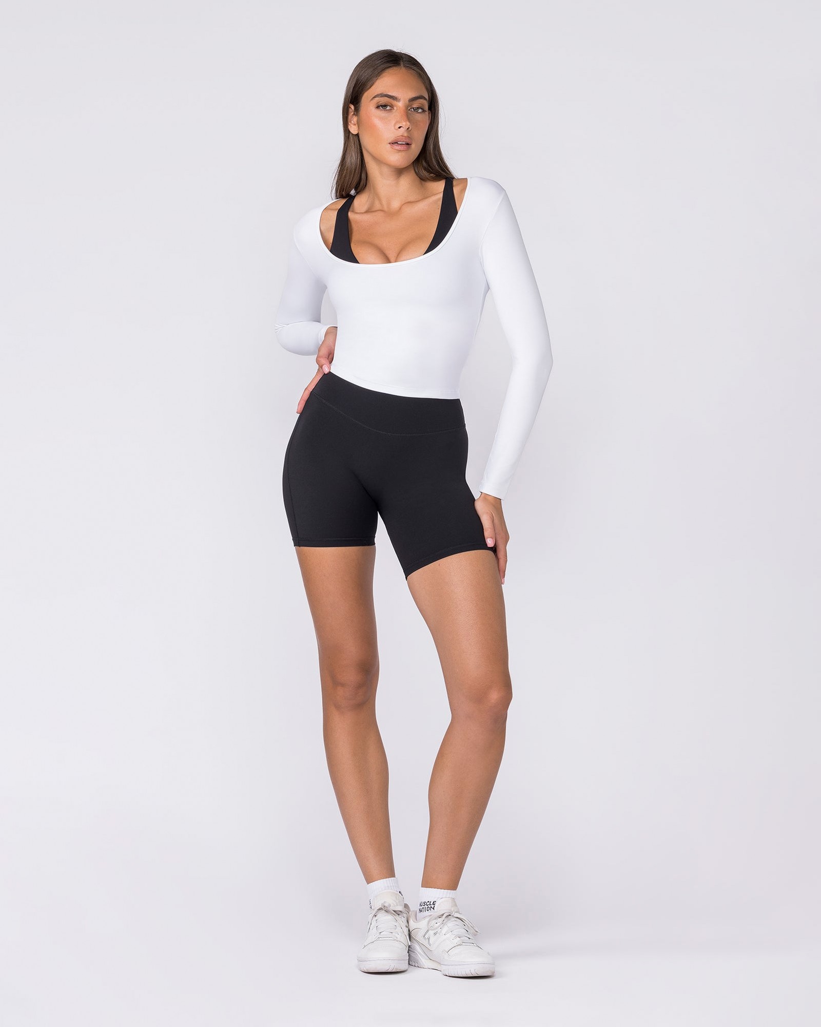 Base Long Sleeve Top - White