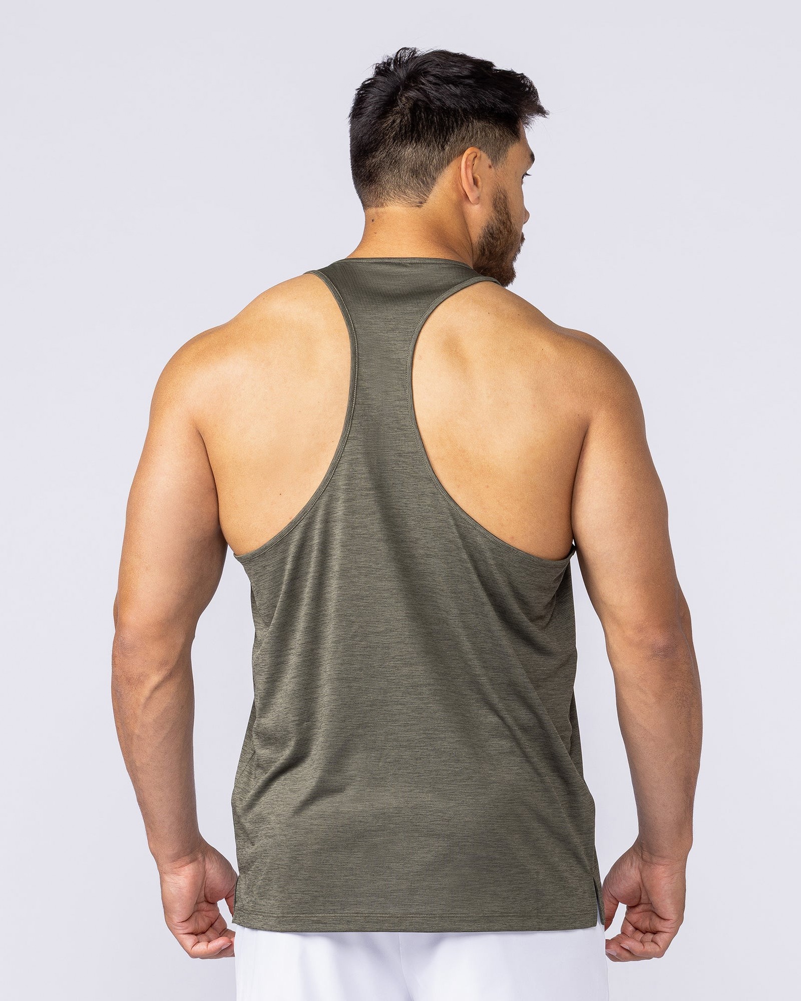 Aero Y Back Singlet - Khaki