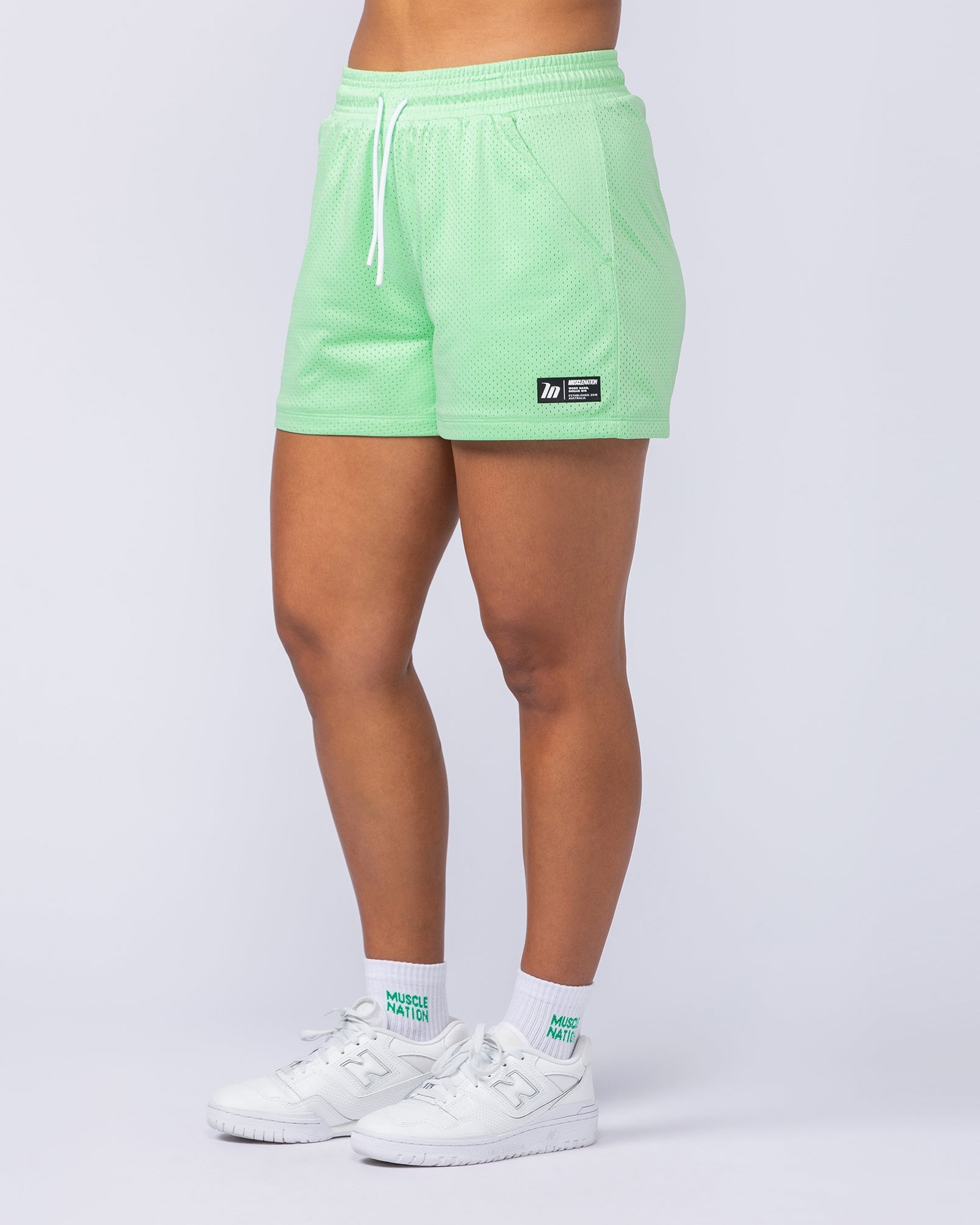 Hoops 3" Shorts - Lime Splice