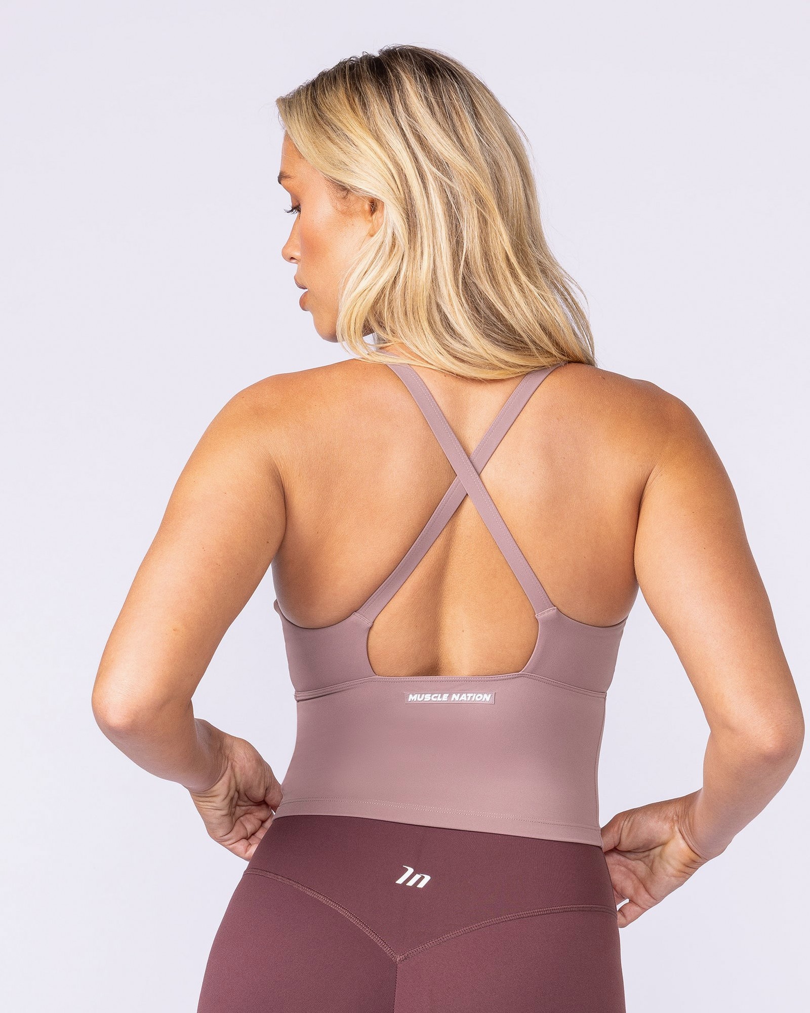 Influence Bra Tank - Mocha Berry