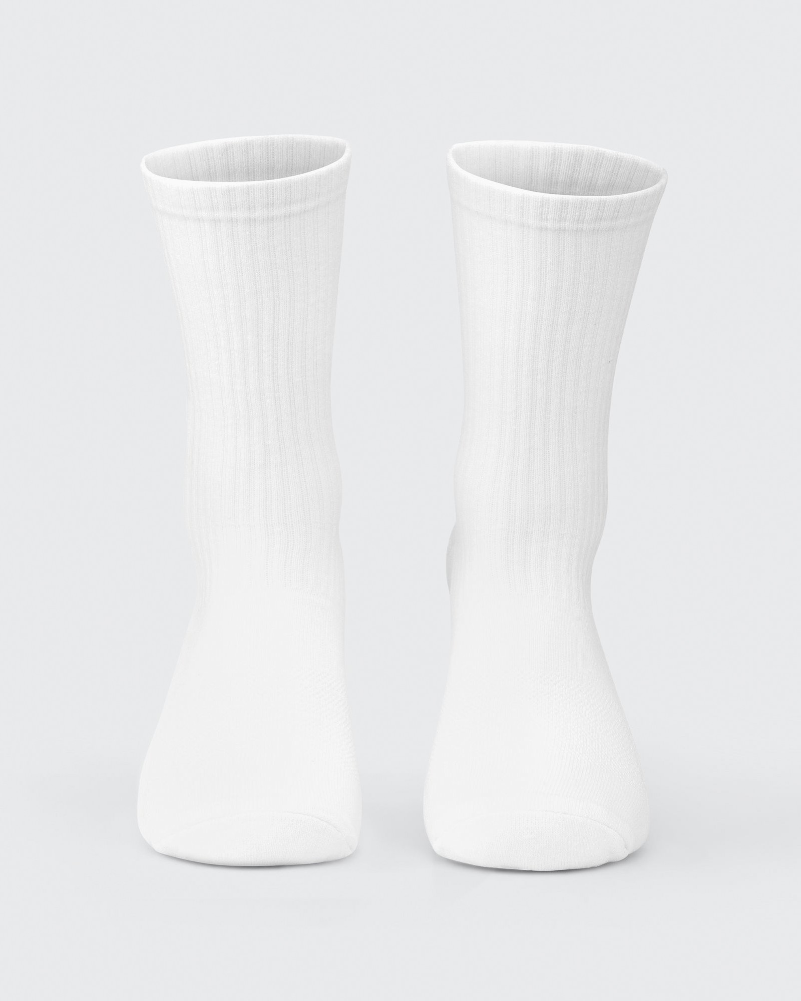 Mens Trainer Crew Sock (2x Pack) - White