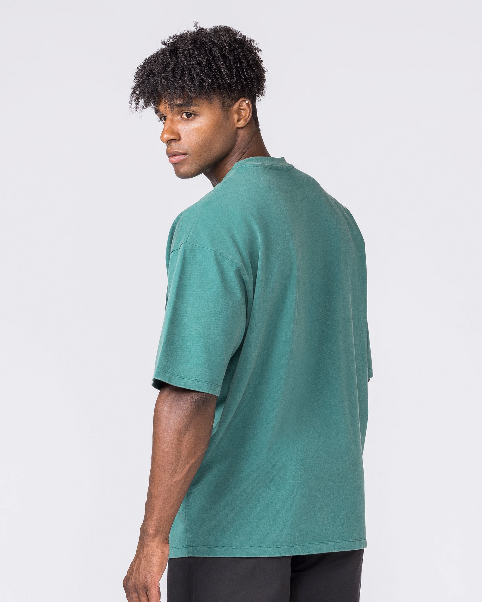 Racing Oversized Vintage Tee - Washed Leaf
