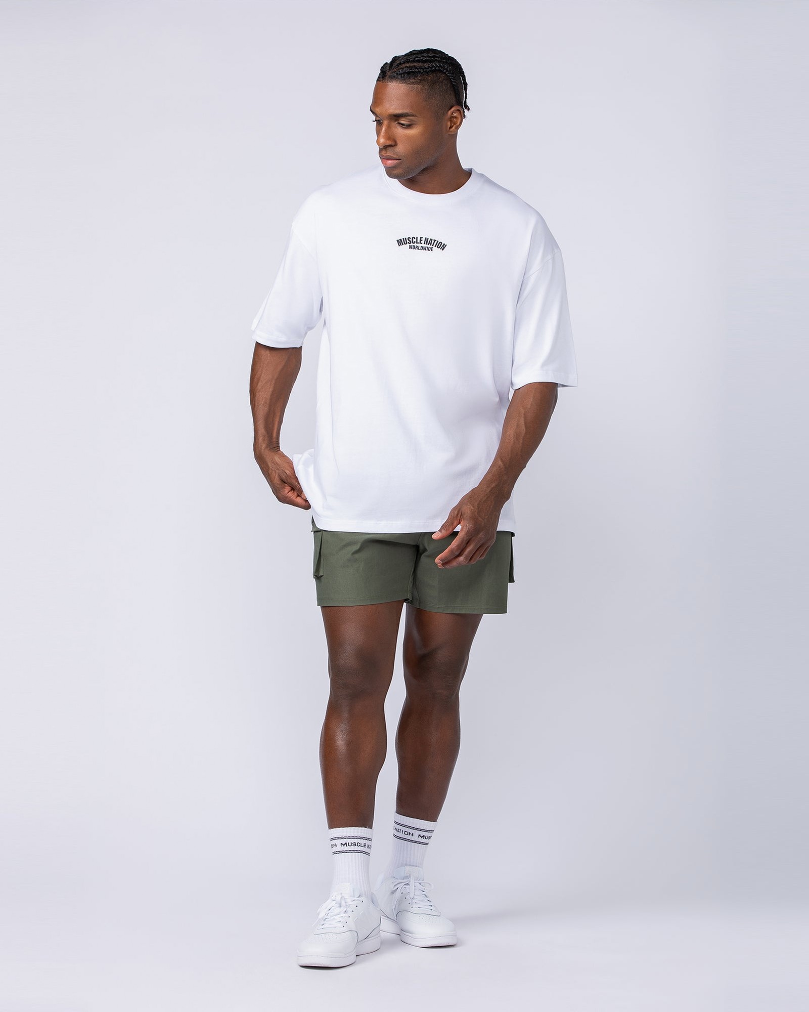 Daily Cargo 5" Shorts - Dark Khaki (Silicon Logo)