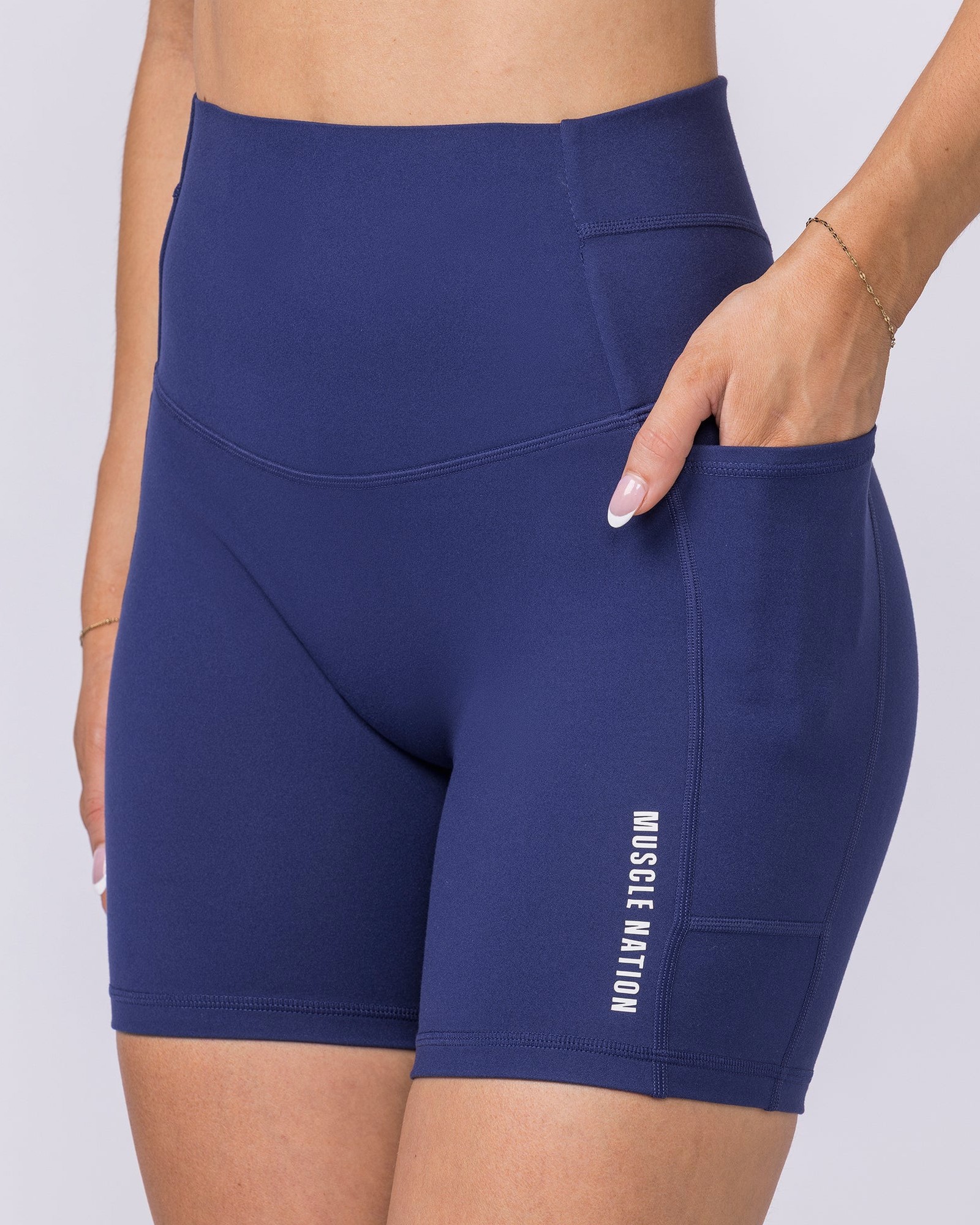 Unrivalled Everyday Pocket Bike Shorts - Classic Navy