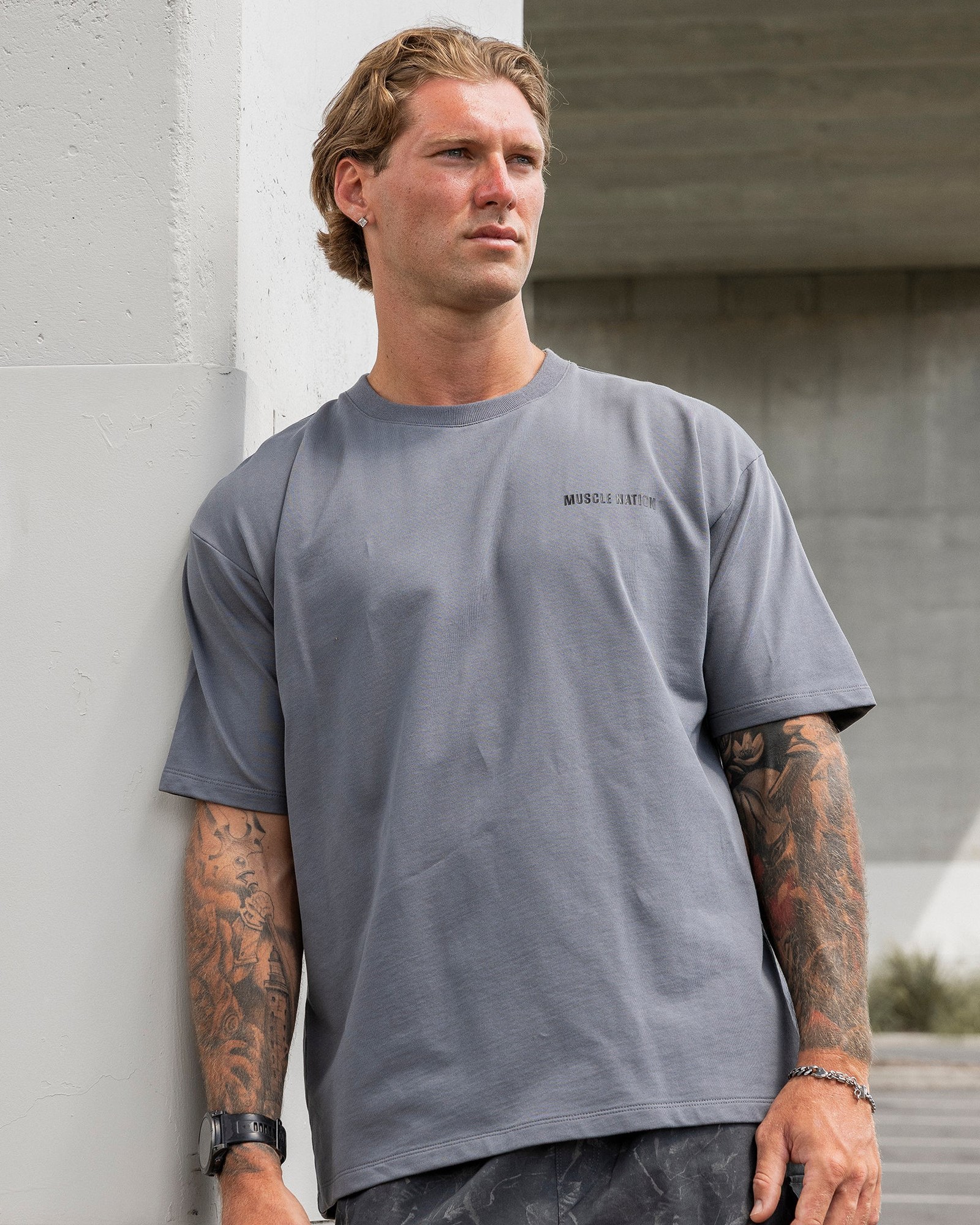Essential Regular Fit Tee - Mid Grey