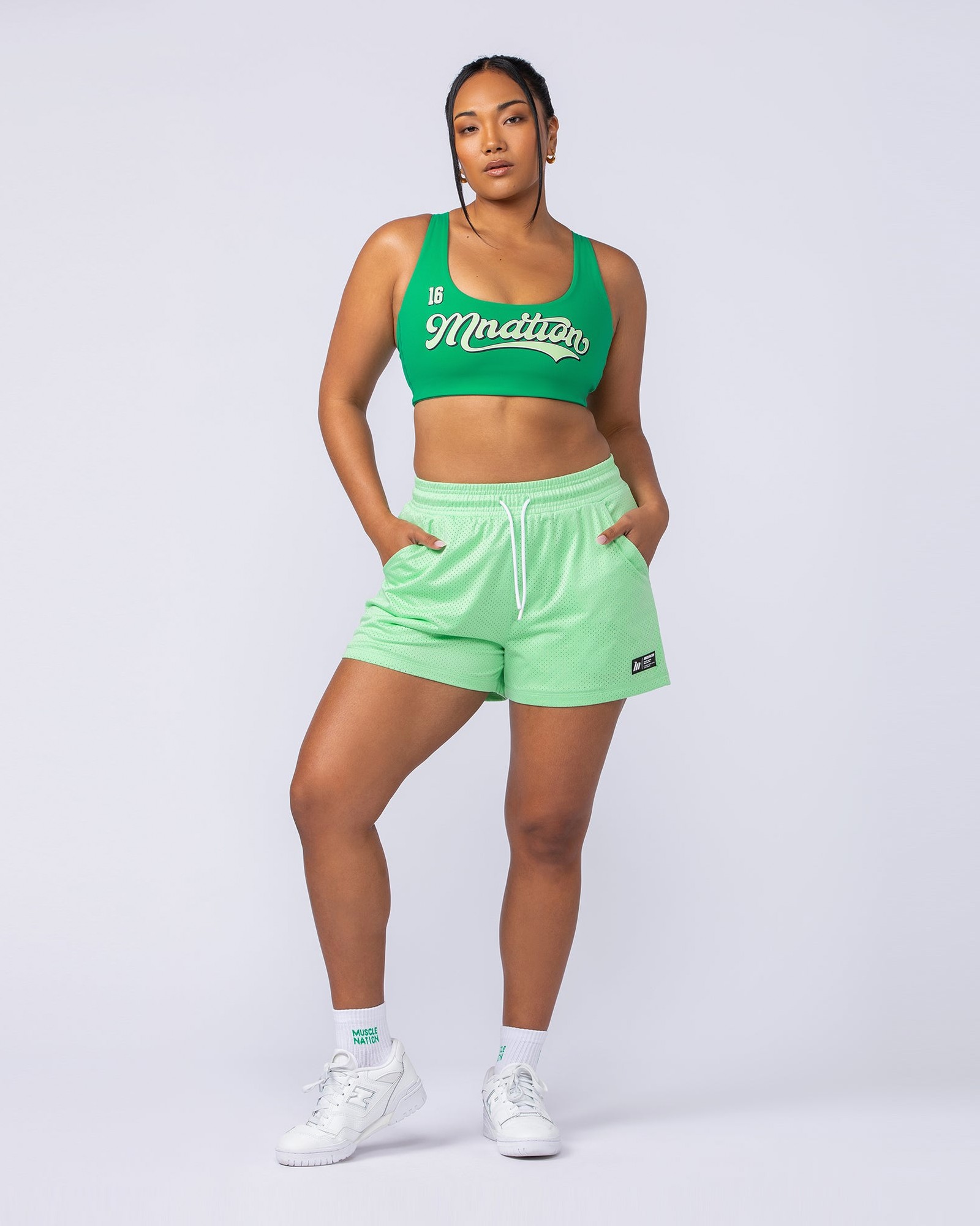 Hoops 3" Shorts - Lime Splice