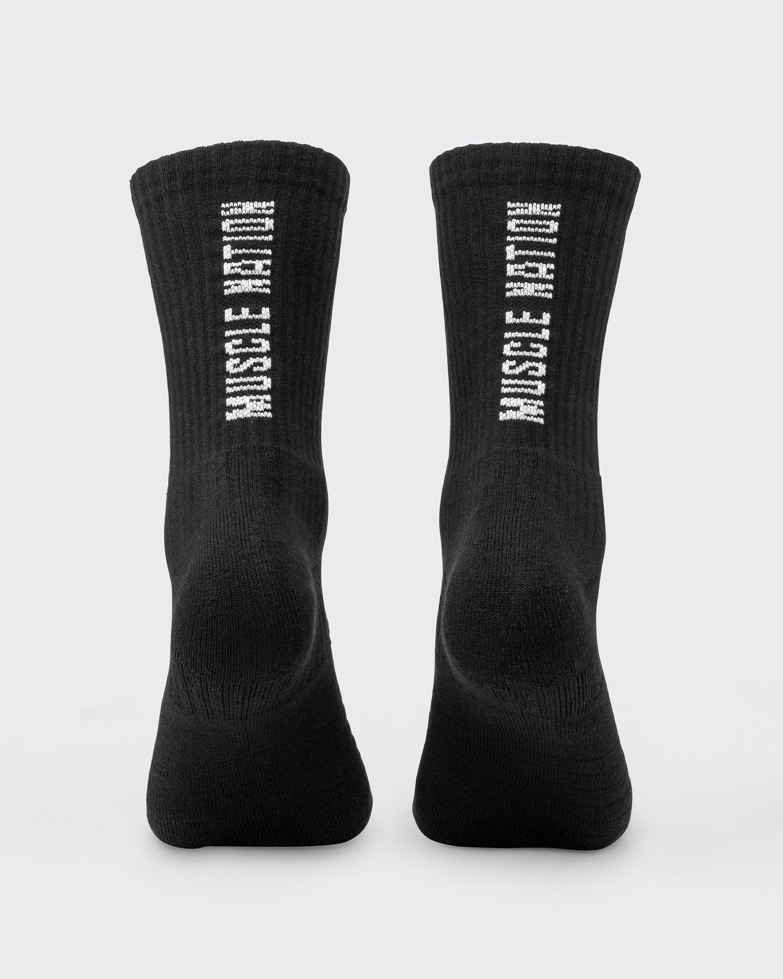 Mens Trainer Crew Sock - 2Pack Black /White Multi